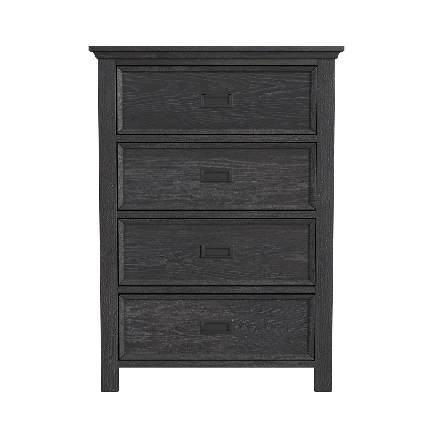 Hampton Kids 4-Drawer Chest in Charcoal