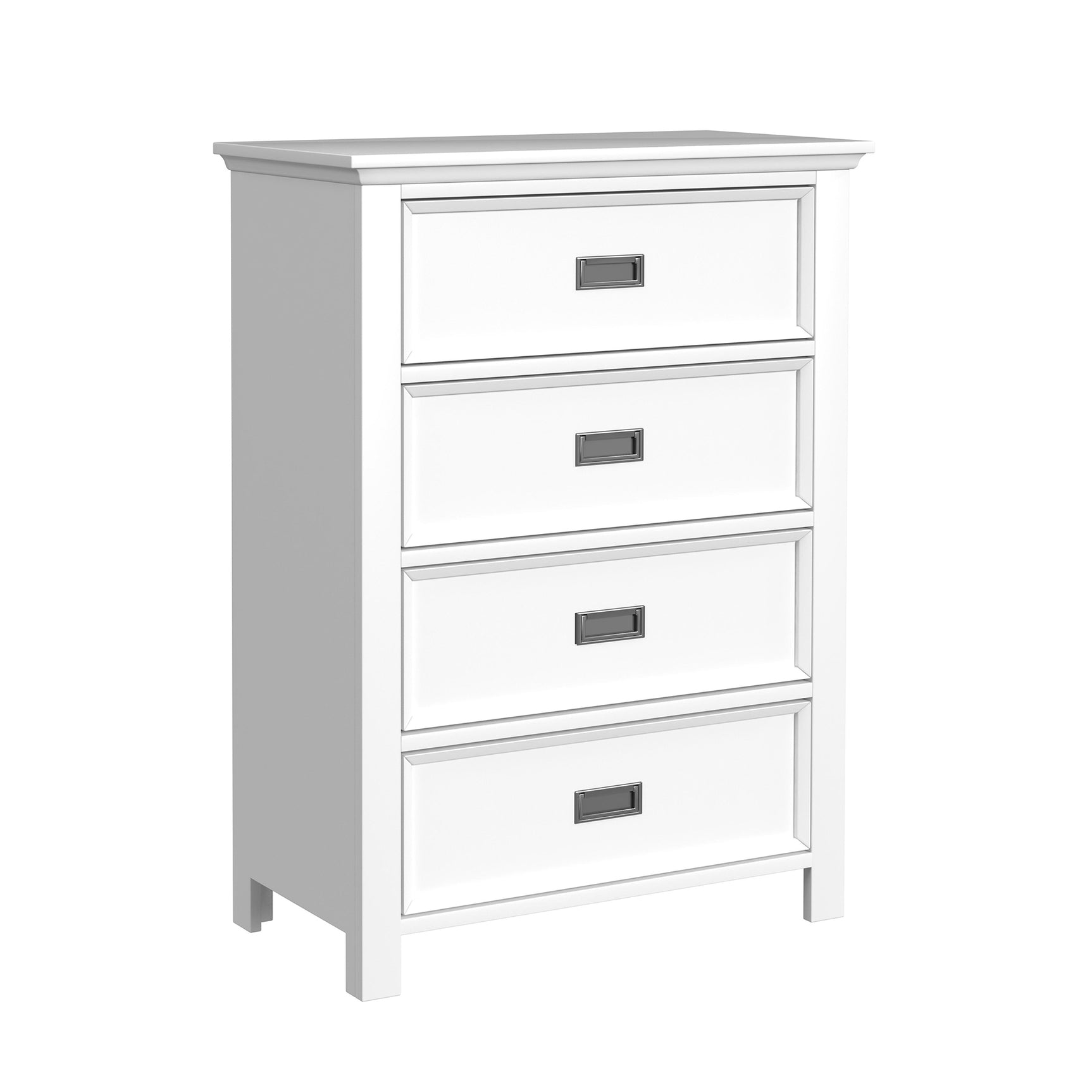 Hampton Kids 4-Drawer Chest in White - Tampa Furniture Outlet