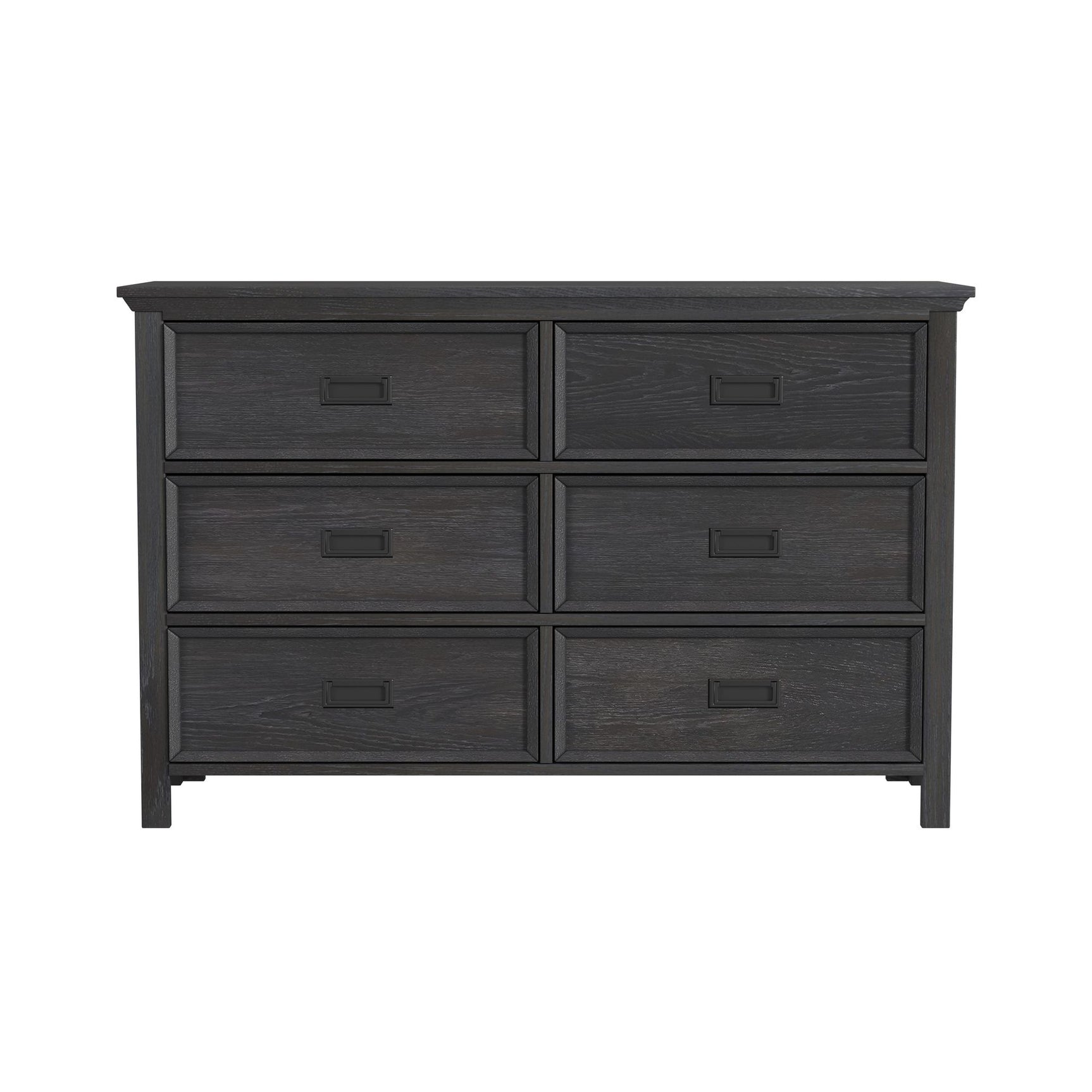 Hampton Kids 6-Drawer Dresser in Charcoal - Tampa Furniture Outlet
