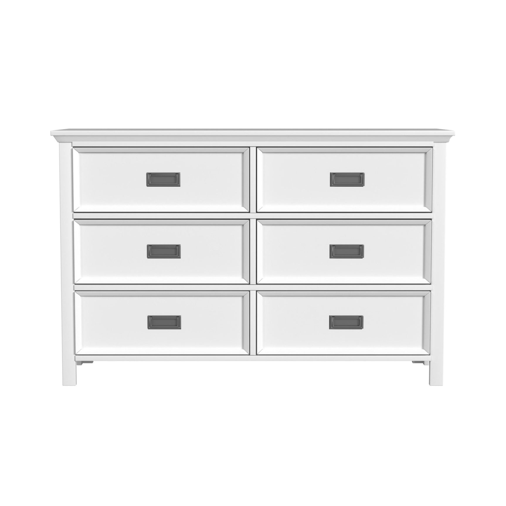 Hampton Kids 6-Drawer Dresser in White