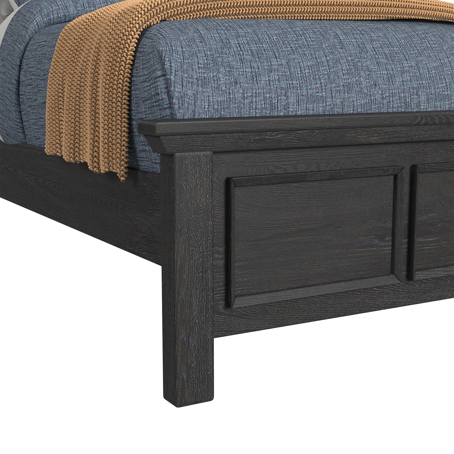 Hampton Kids Twin Bookcase Bed in Charcoal - Tampa Furniture Outlet