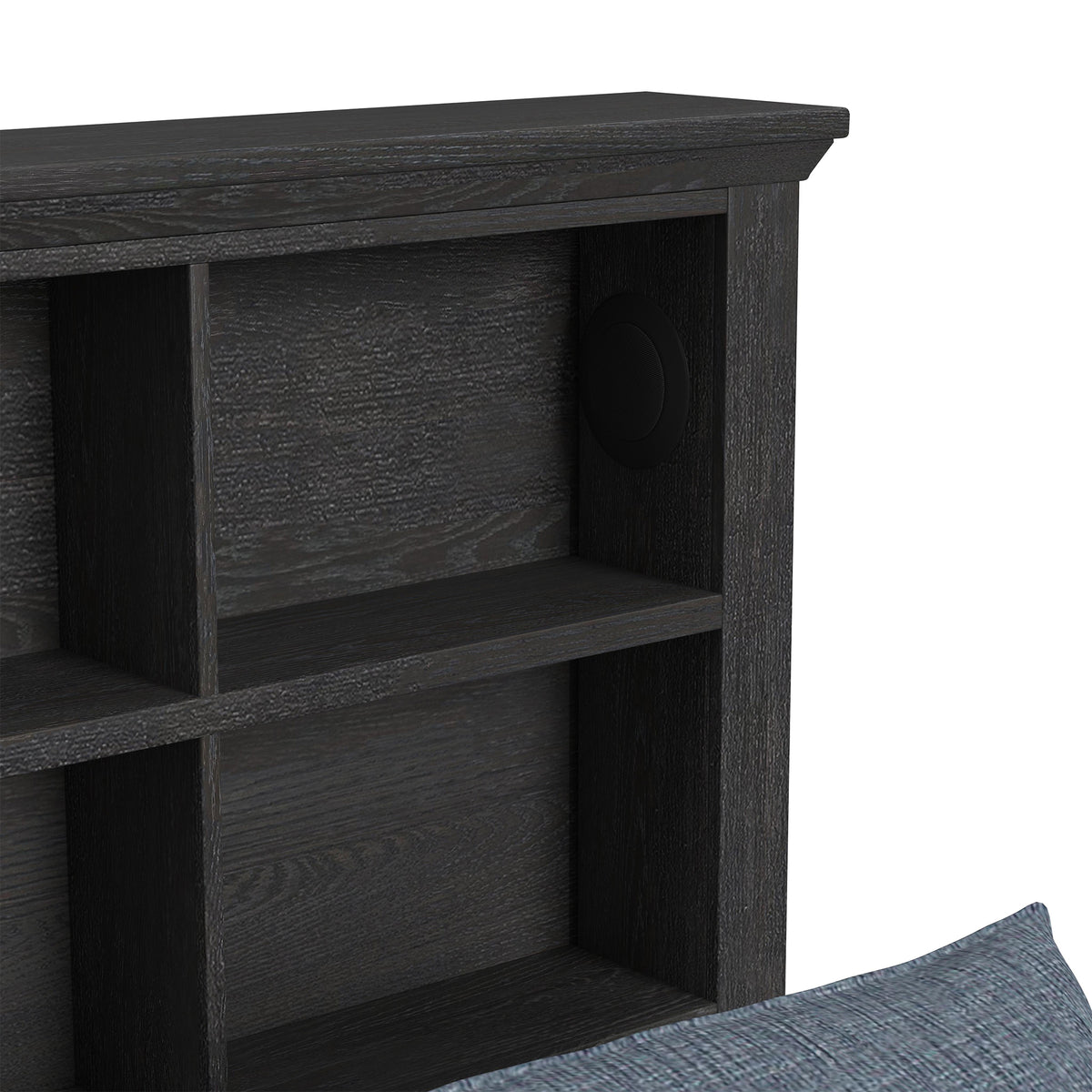 Hampton Kids Twin Bookcase Bed in Charcoal