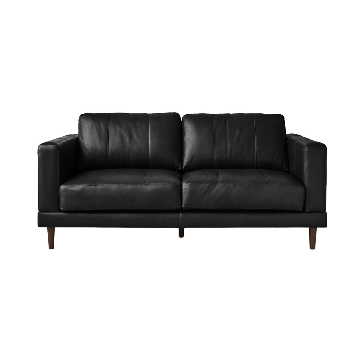Hampton Loveseat In Fiero Black (Top Grain/PVC)