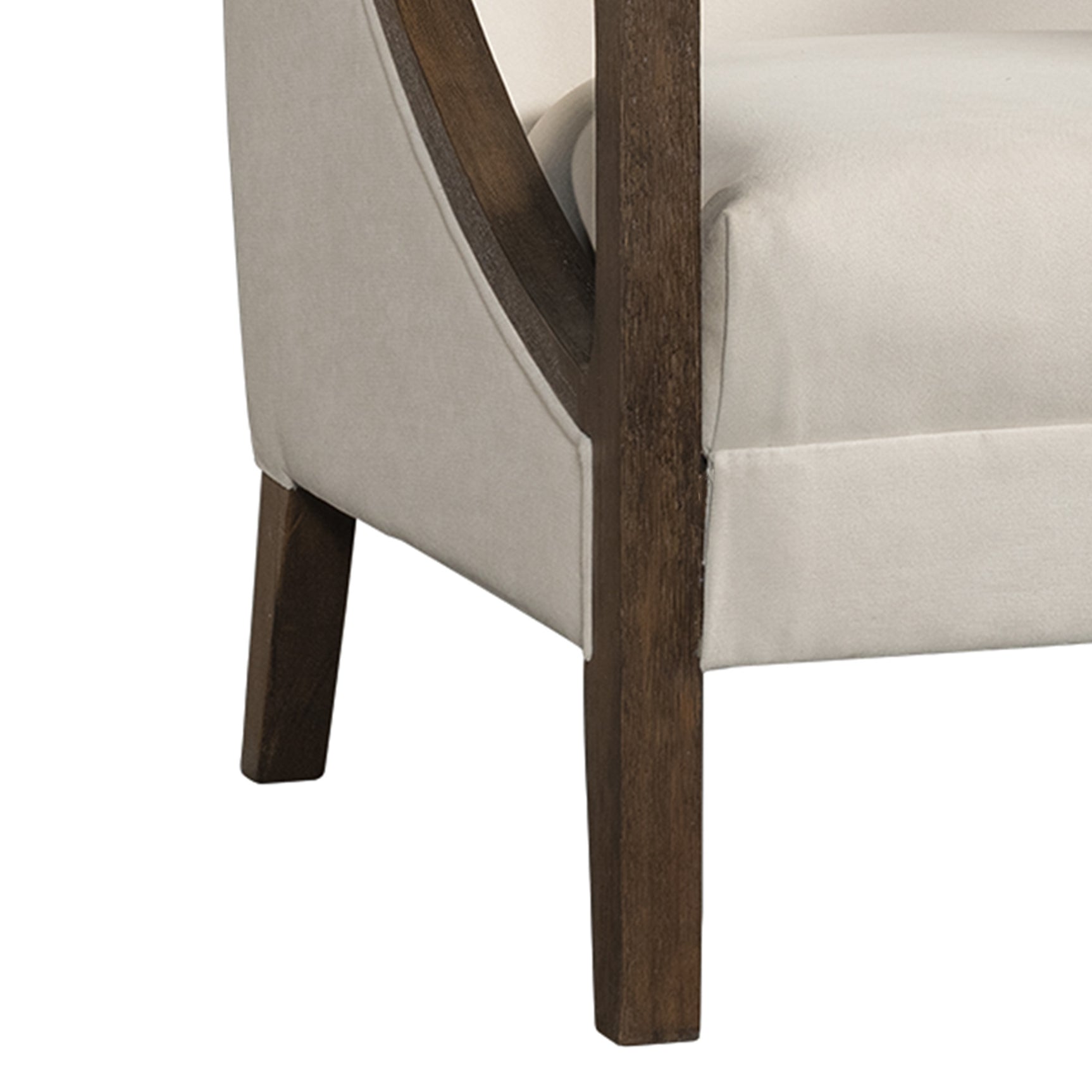 Hopkins Chair w/Brown Arm Columbia Natural(ISTA 3) - Tampa Furniture Outlet
