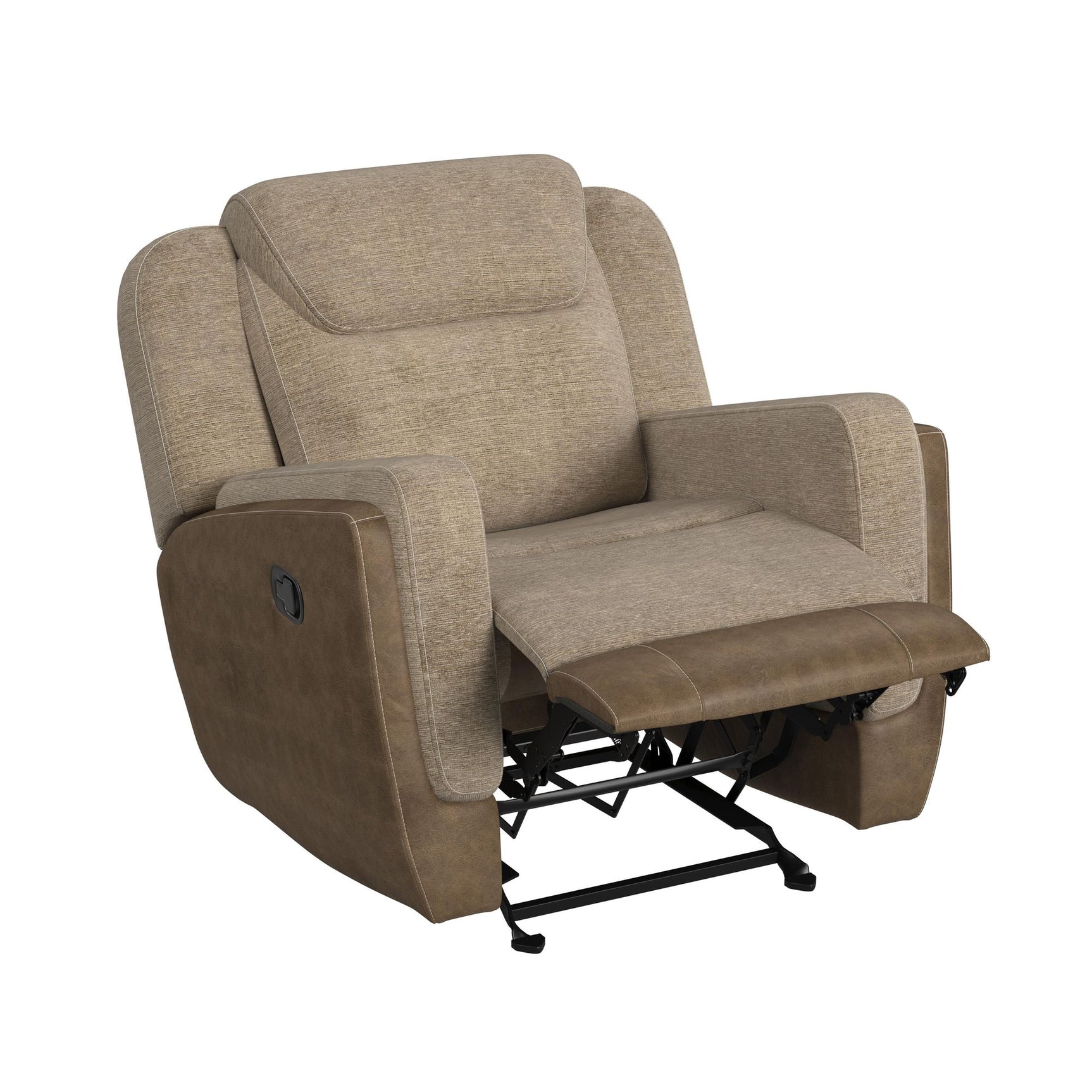 Hornet Motion Glider Recliner in Rancho Beige - Tampa Furniture Outlet