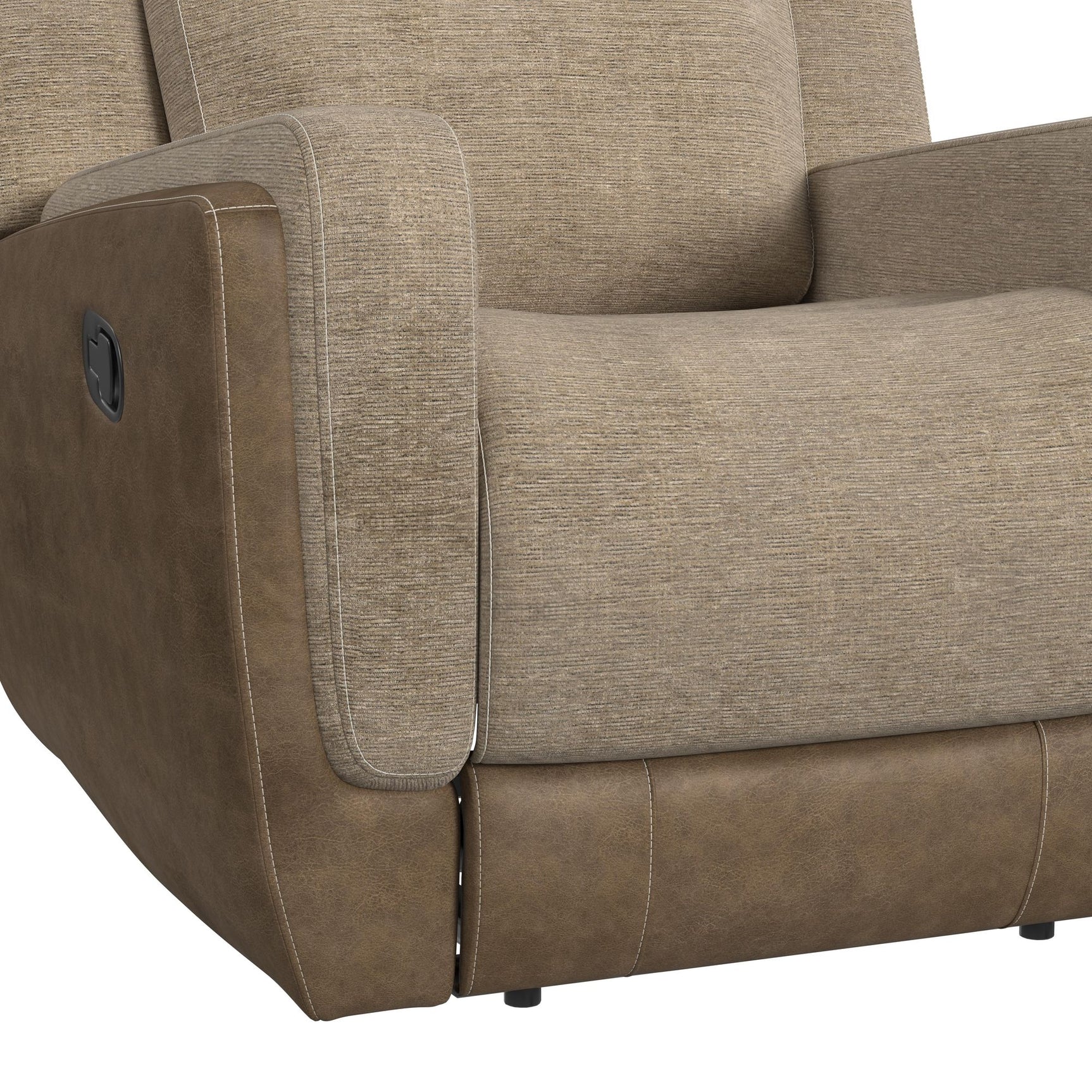 Hornet Motion Glider Recliner in Rancho Beige - Tampa Furniture Outlet