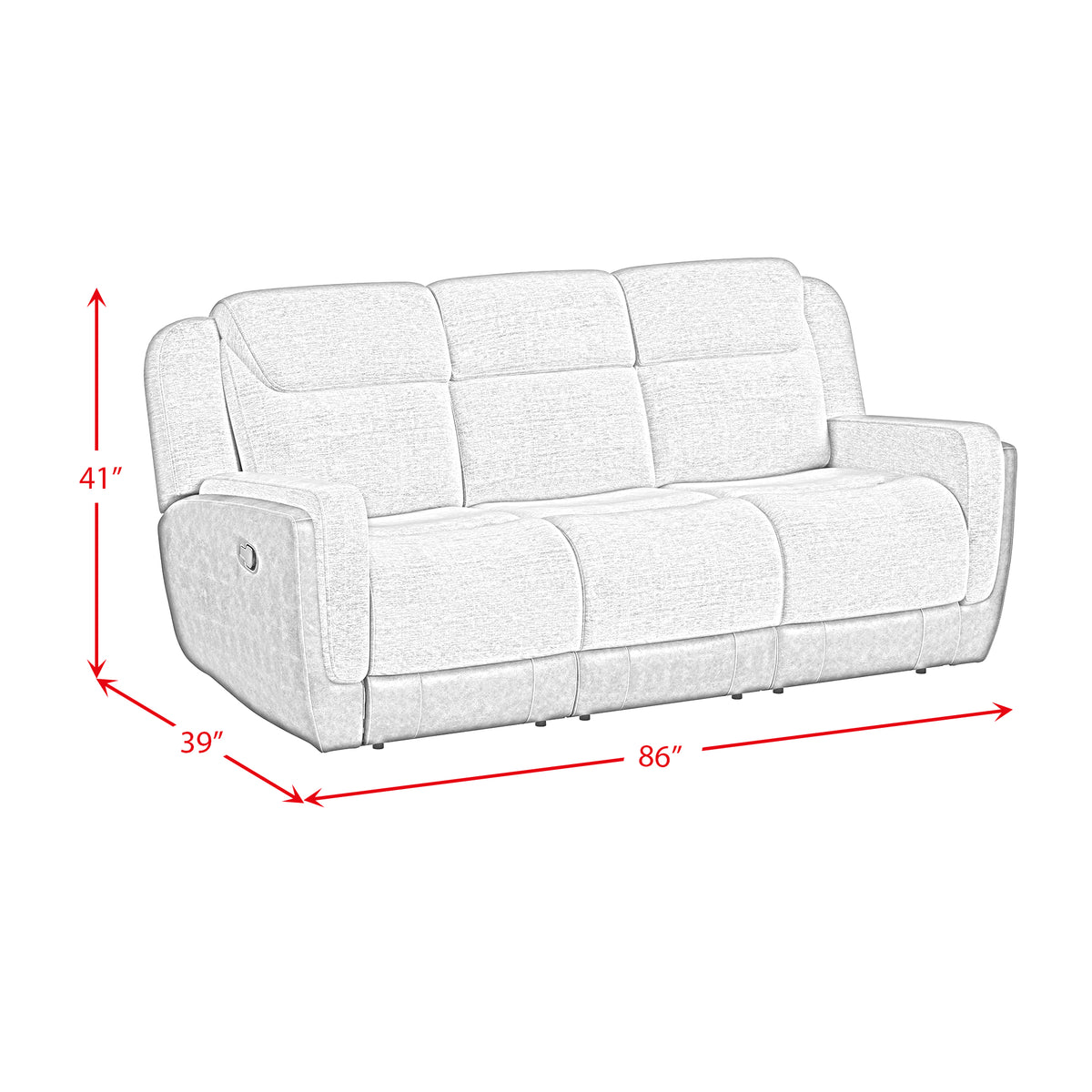 Hornet Motion Sofa in Rancho Beige