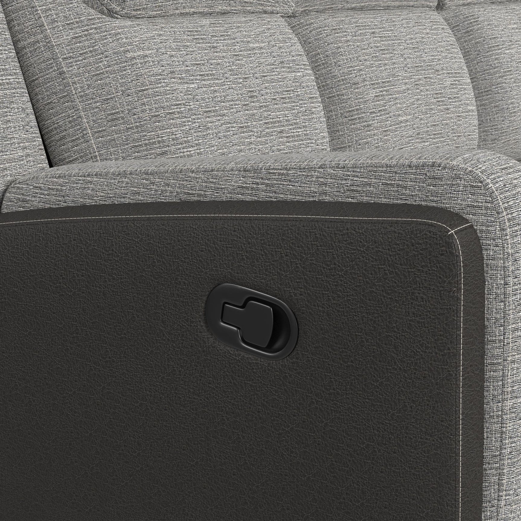 Hornet Motion Sofa in Rancho Grey - Tampa Furniture Outlet