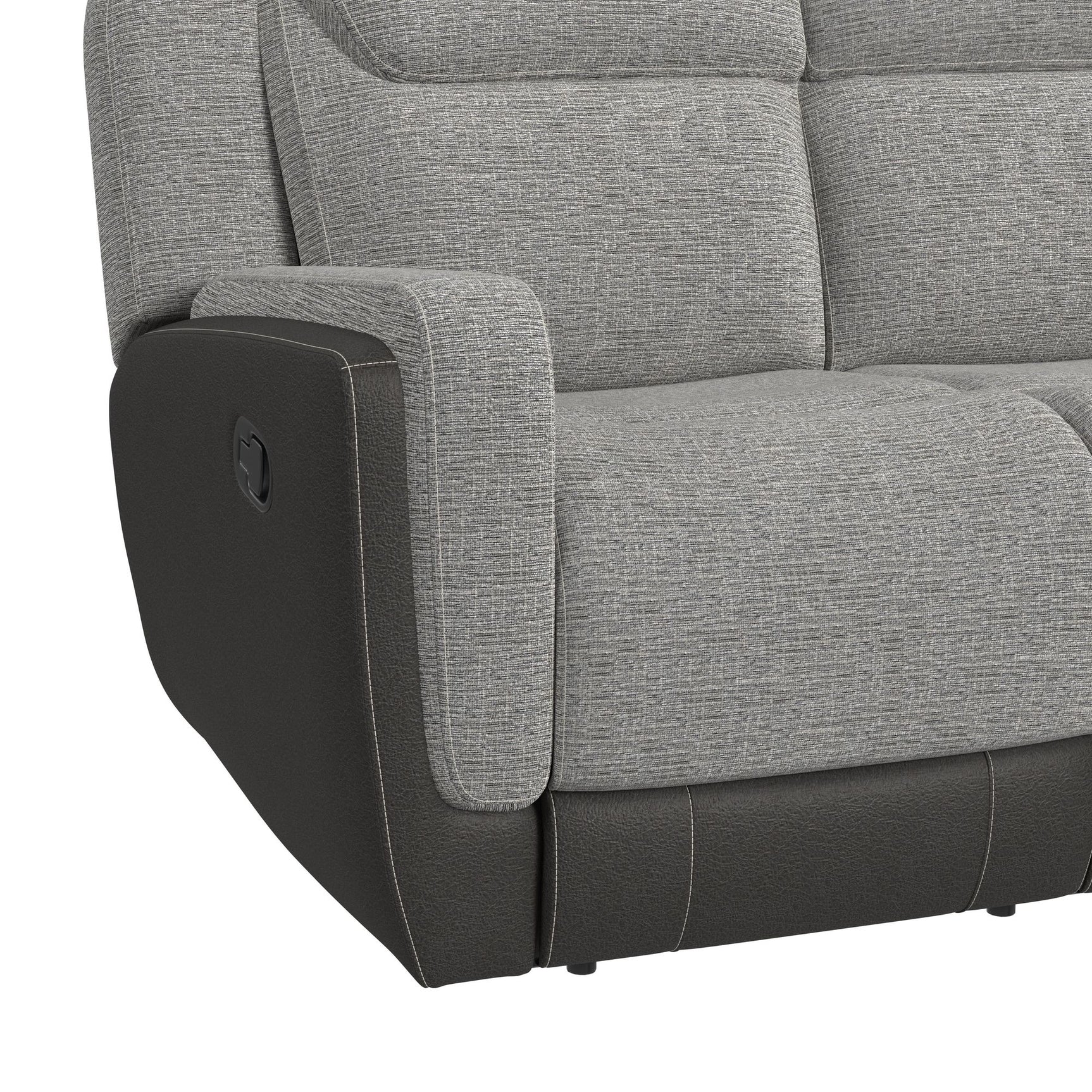 Hornet Motion Sofa in Rancho Grey - Tampa Furniture Outlet