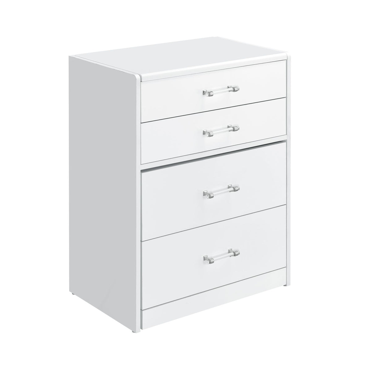 Irvine Mini Dressing Table with Stool, LED and USB in Glossy White
