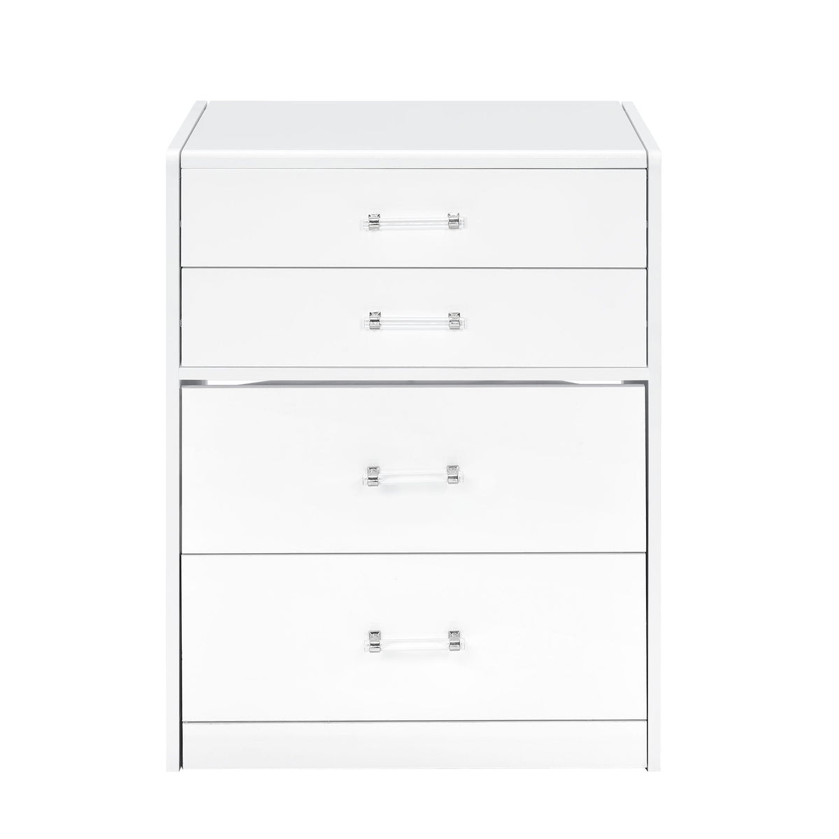 Irvine Mini Dressing Table with Stool, LED and USB in Glossy White