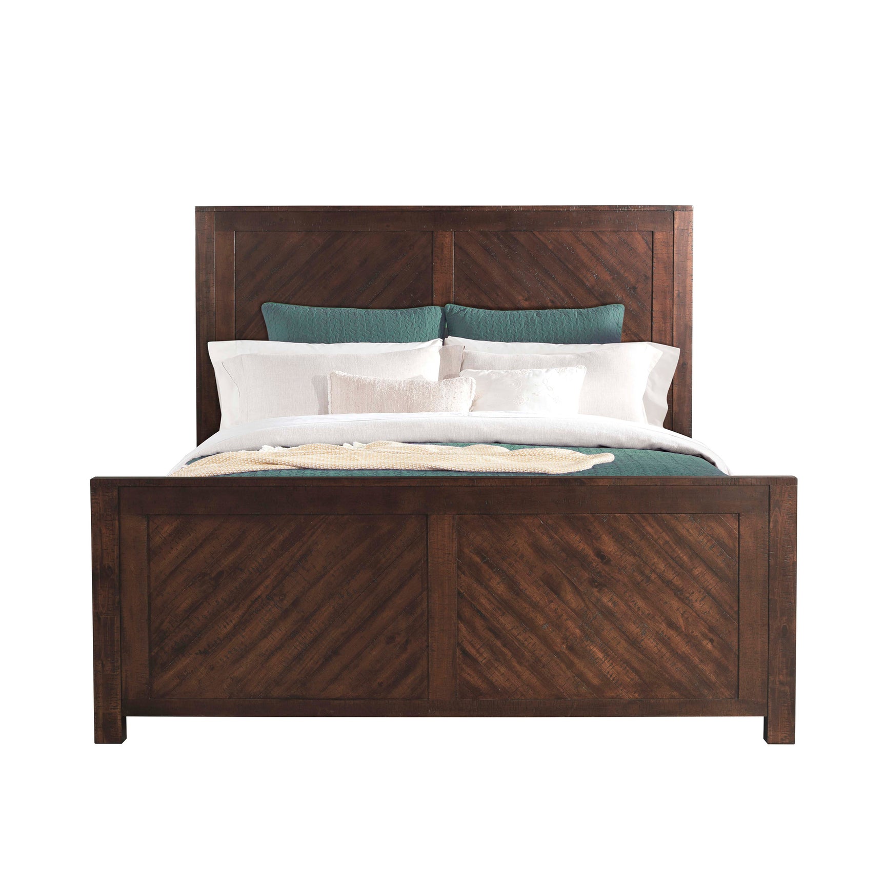 Jax King Platform Storage Bed in Cherry