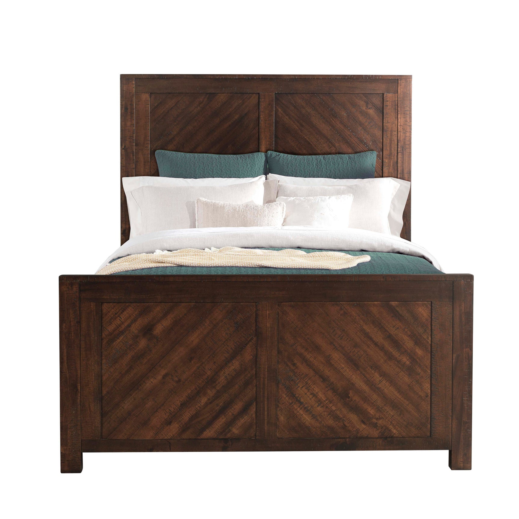 Jax Queen Platform Storage Bed in Cherry