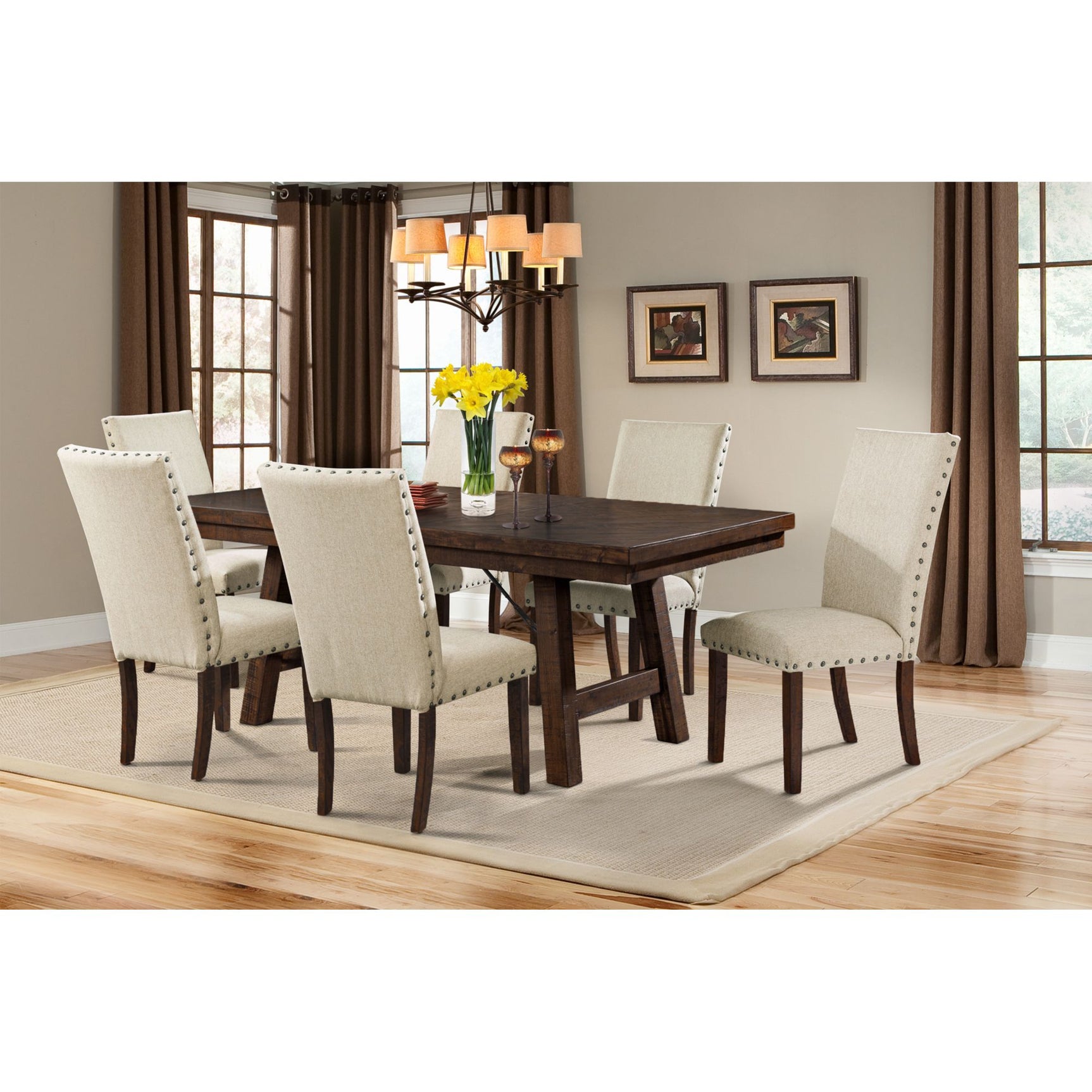 Jax Upholstery Back Side Chair (2 Per Pack) in Cherry – SKU DJX100SC | Elements