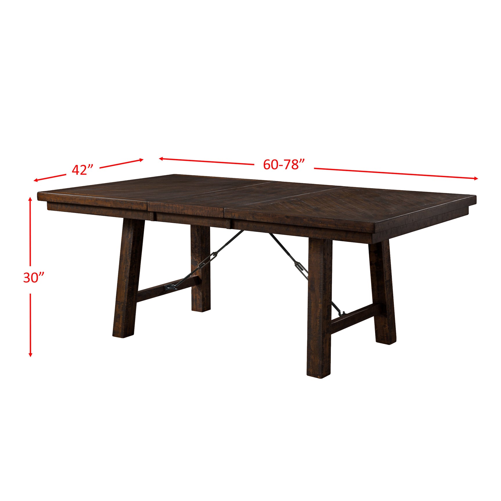 Jax 7PC Dining Set - Table, 4 Ladder Side Chairs & Bench - Tampa Furniture Outlet