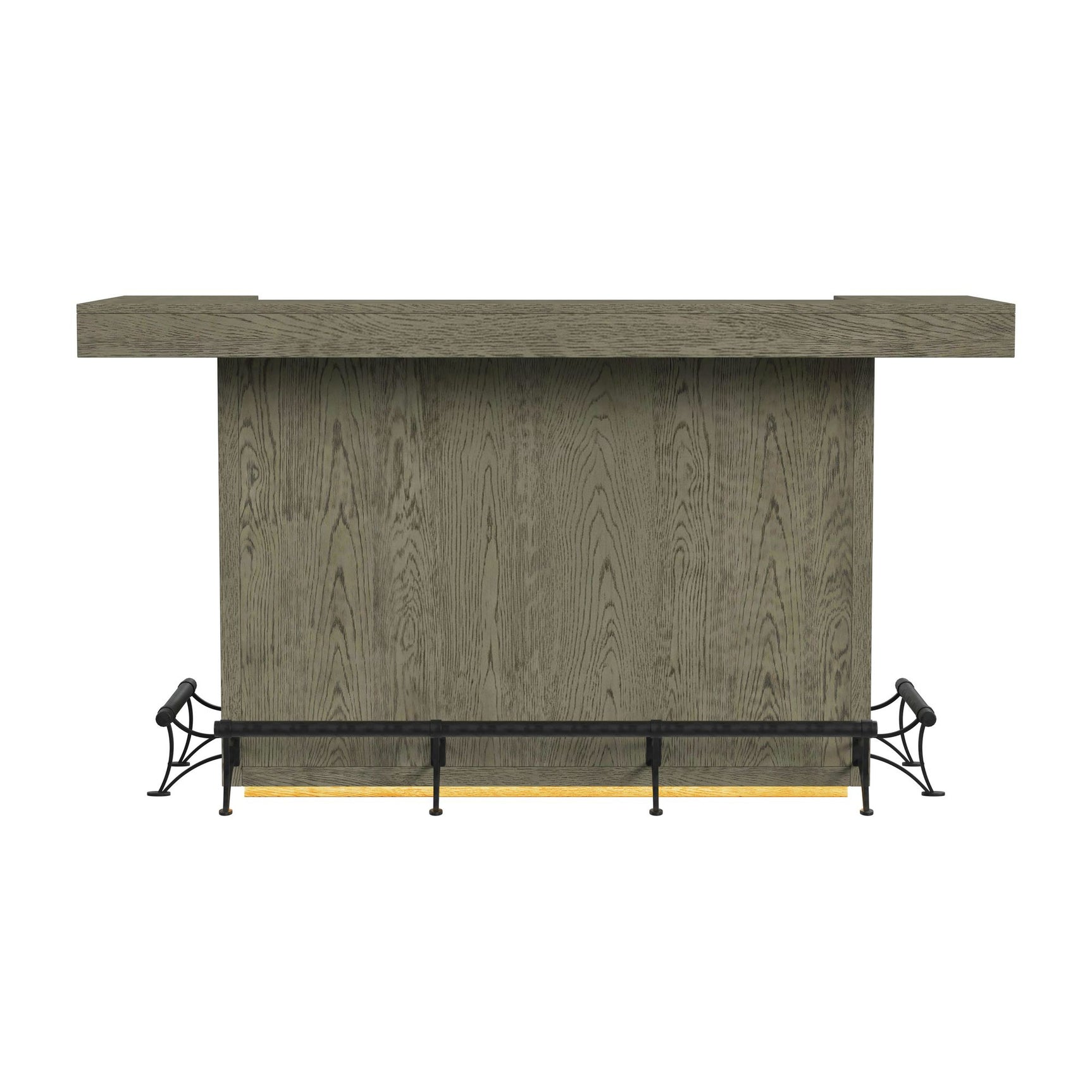 Jemma Bar Table with Light in Grey and Dark Espresso - Tampa Furniture Outlet
