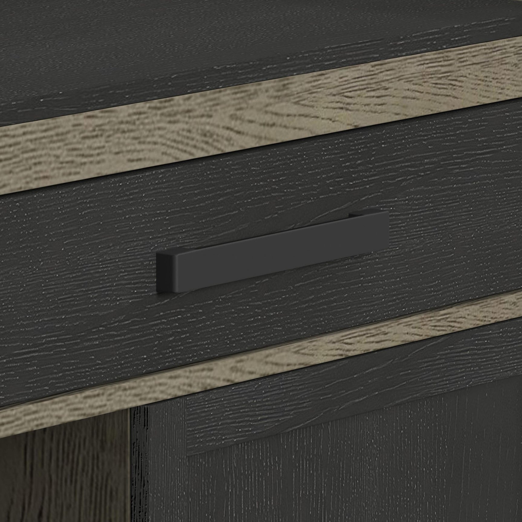 Jemma Bar Table with Light in Grey and Dark Espresso - Tampa Furniture Outlet