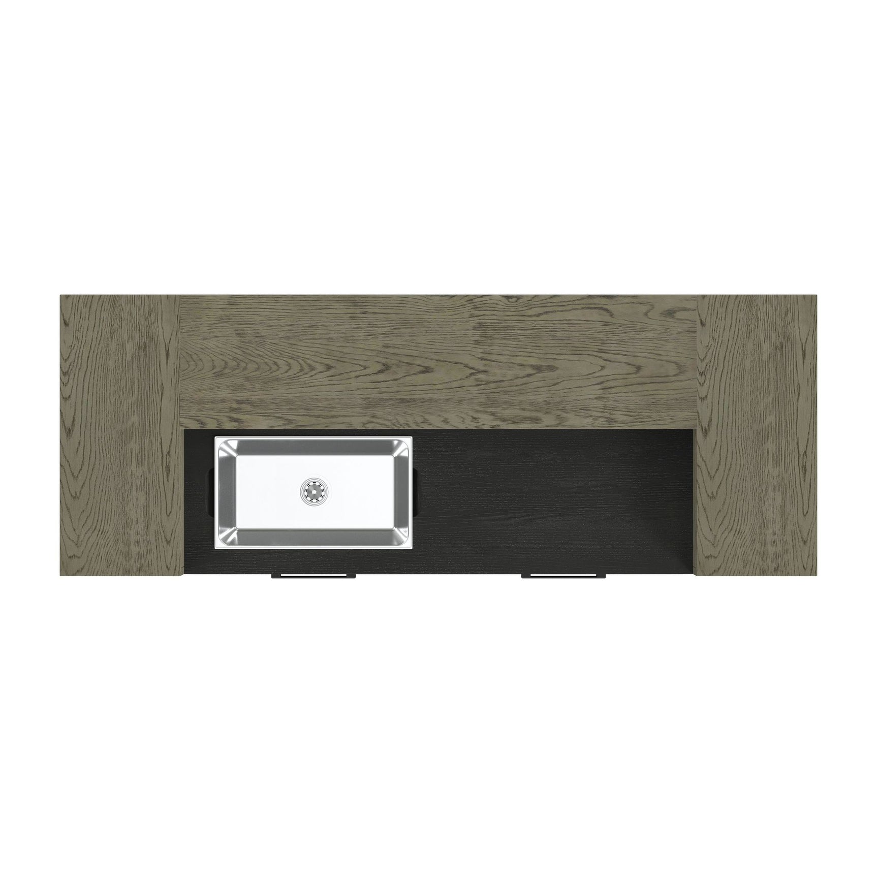 Jemma Bar Table with Light in Grey and Dark Espresso