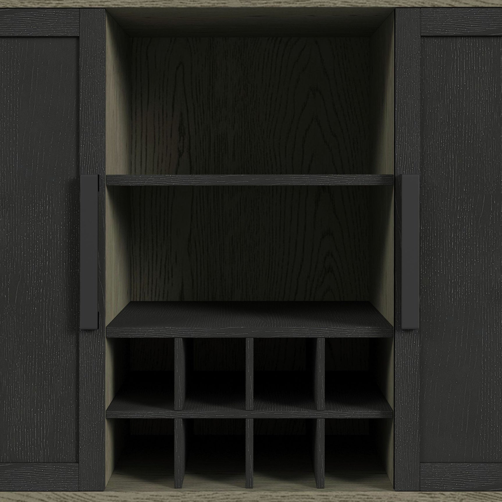 Jemma Bar Table with Light in Grey and Dark Espresso - Tampa Furniture Outlet