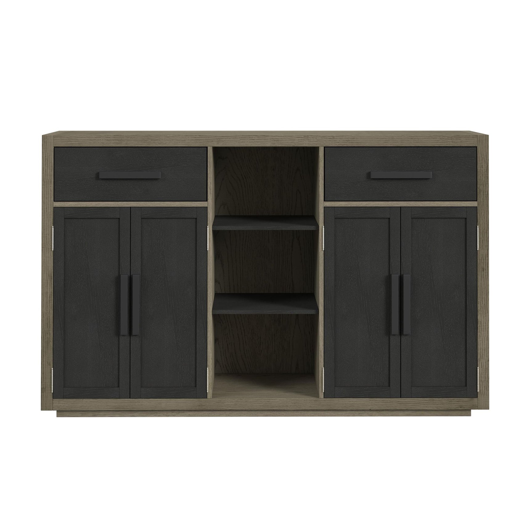 Jemma Buffet in Grey and Dark Espresso