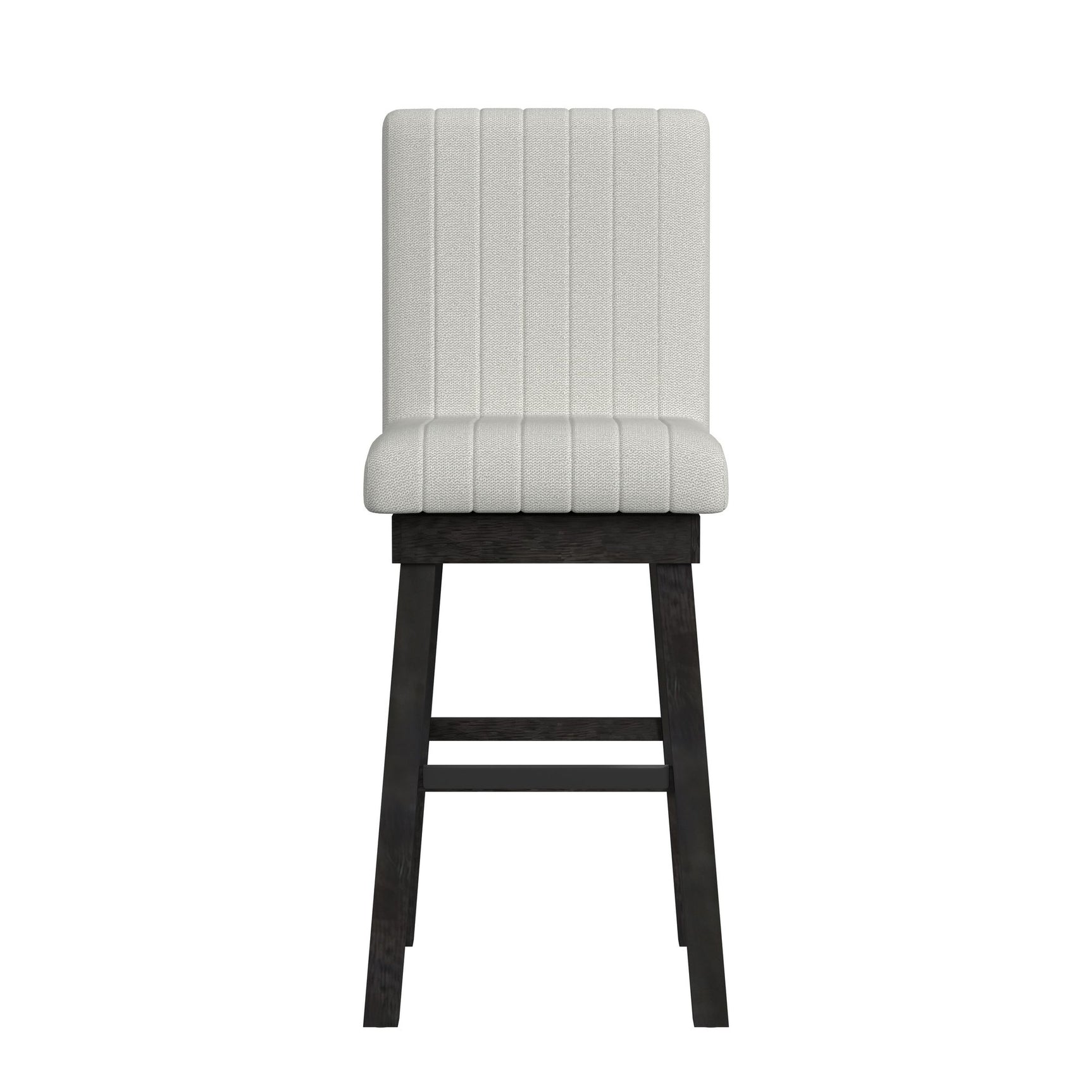 Jemma Swivel Bar Stool with Beige Linen in Dark Espresso (2 Per Carton) - Tampa Furniture Outlet