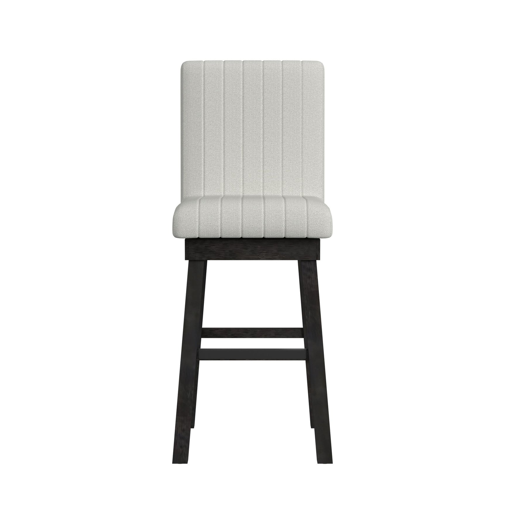 Jemma Swivel Bar Stool with Beige Linen in Dark Espresso (2 Per Carton)