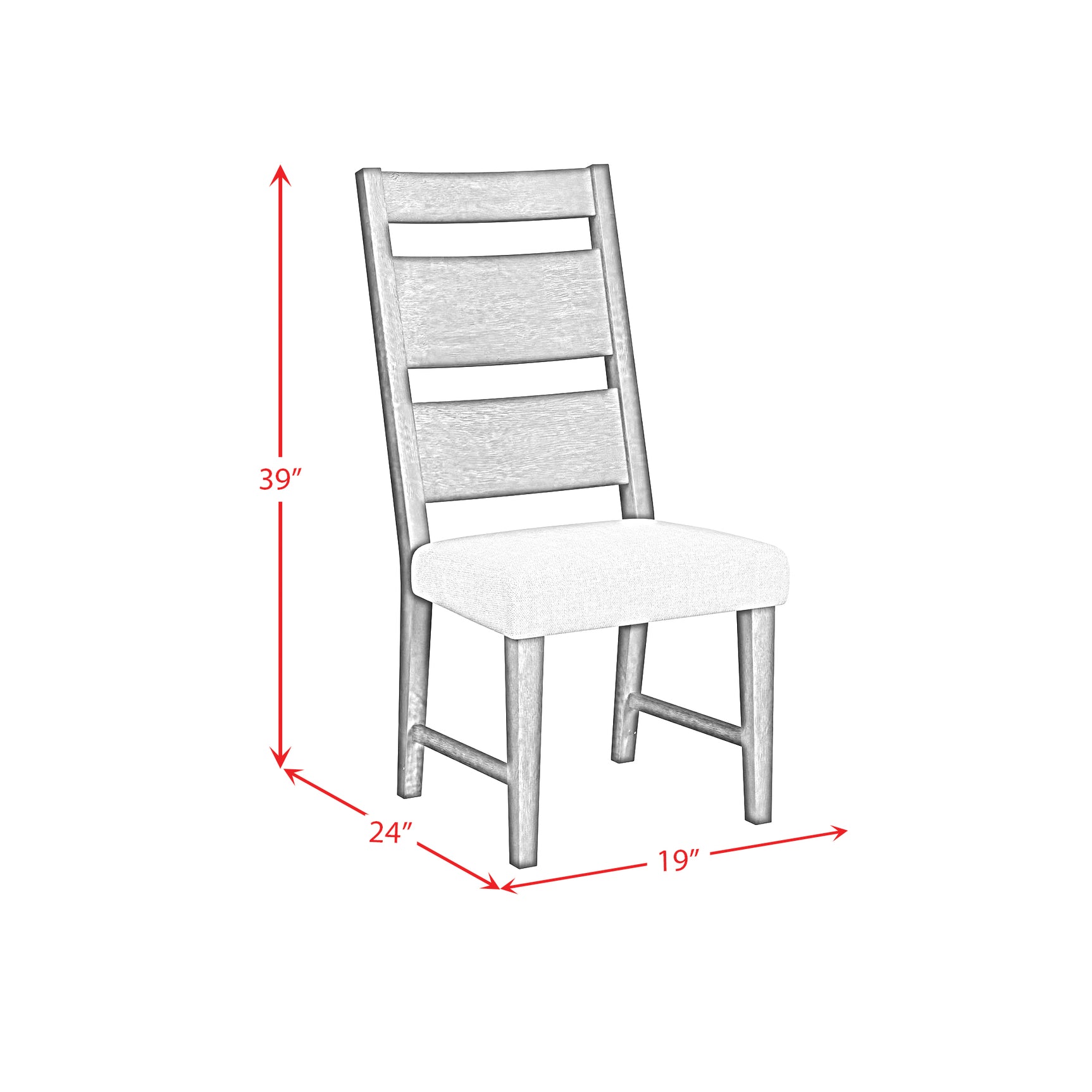 Jemma Wood Back Dining Side Chair with Beige Linen in Dark Espresso (2 Per Carton) - Tampa Furniture Outlet