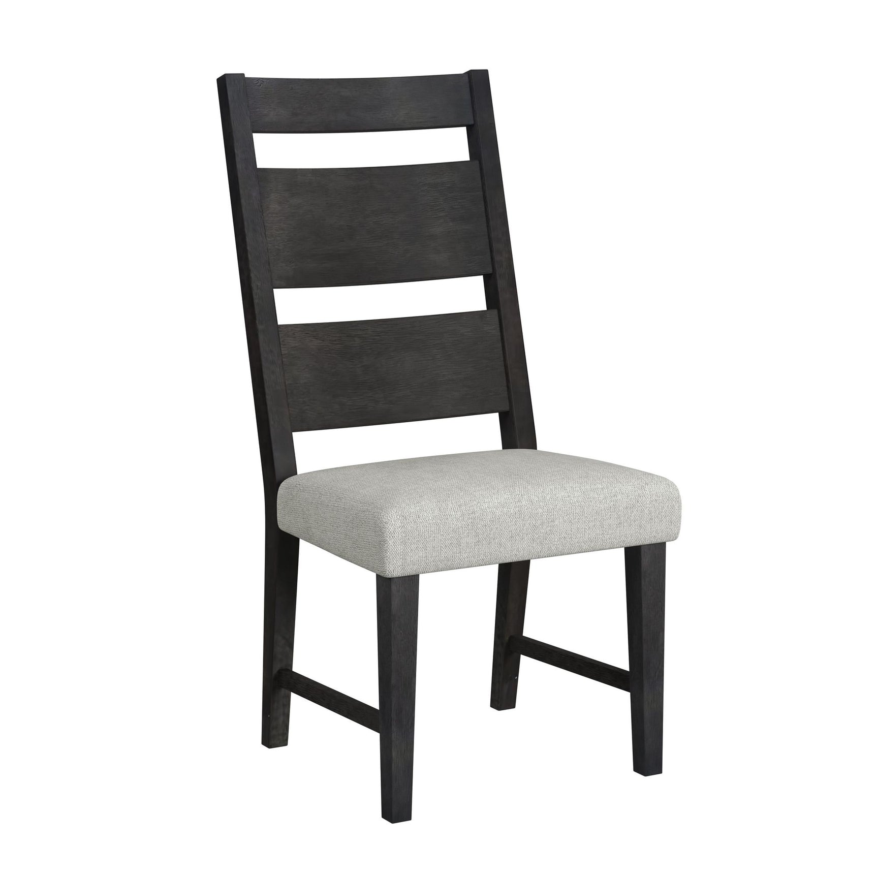 Jemma Wood Back Dining Side Chair with Beige Linen in Dark Espresso (2 Per Carton) - Tampa Furniture Outlet