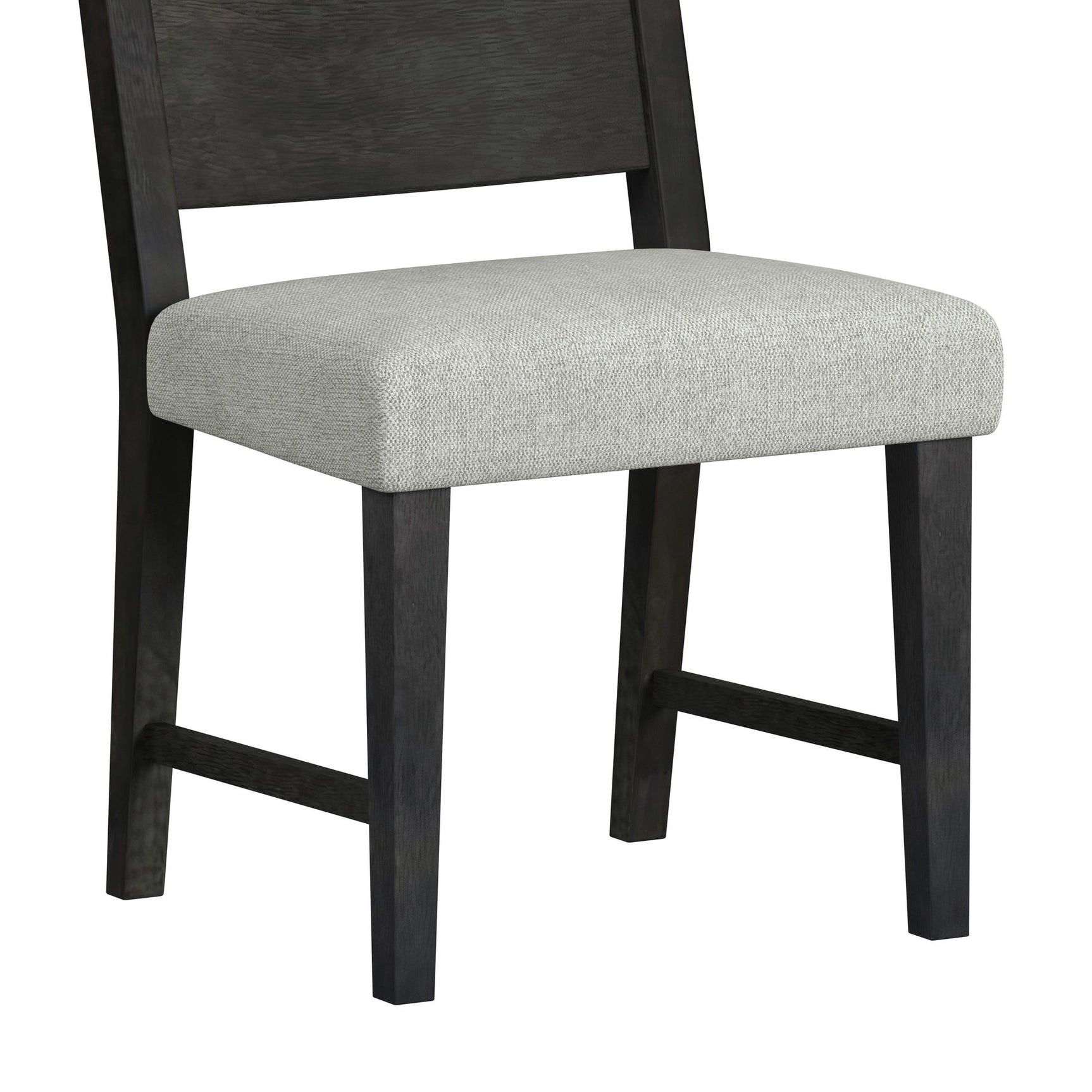 Jemma Wood Back Dining Side Chair with Beige Linen in Dark Espresso (2 Per Carton) - Tampa Furniture Outlet