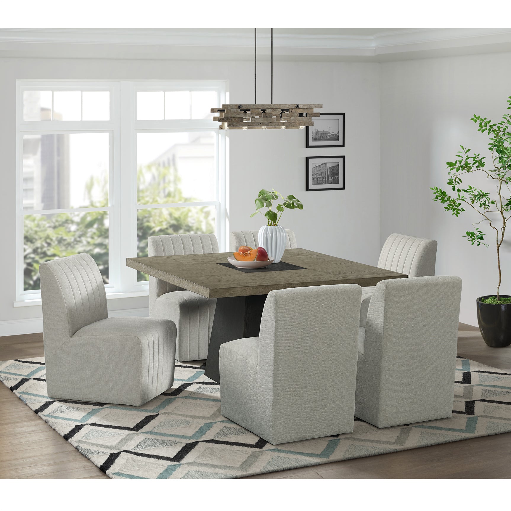 Jemma Upholstered Side Chair in Beige Linen (2 Per Carton) - Tampa Furniture Outlet