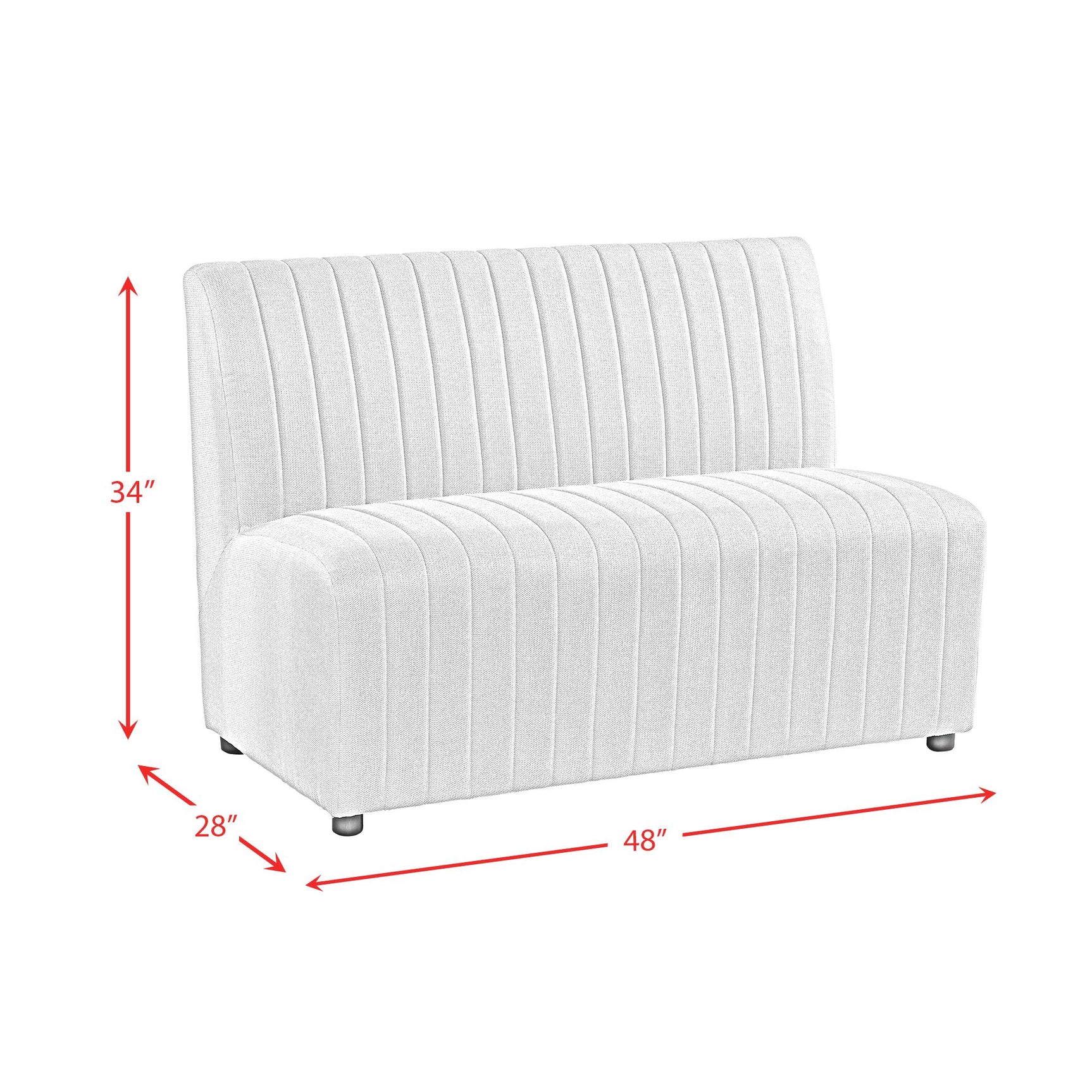 Jemma Upholstered Bench in Beige Linen - Tampa Furniture Outlet