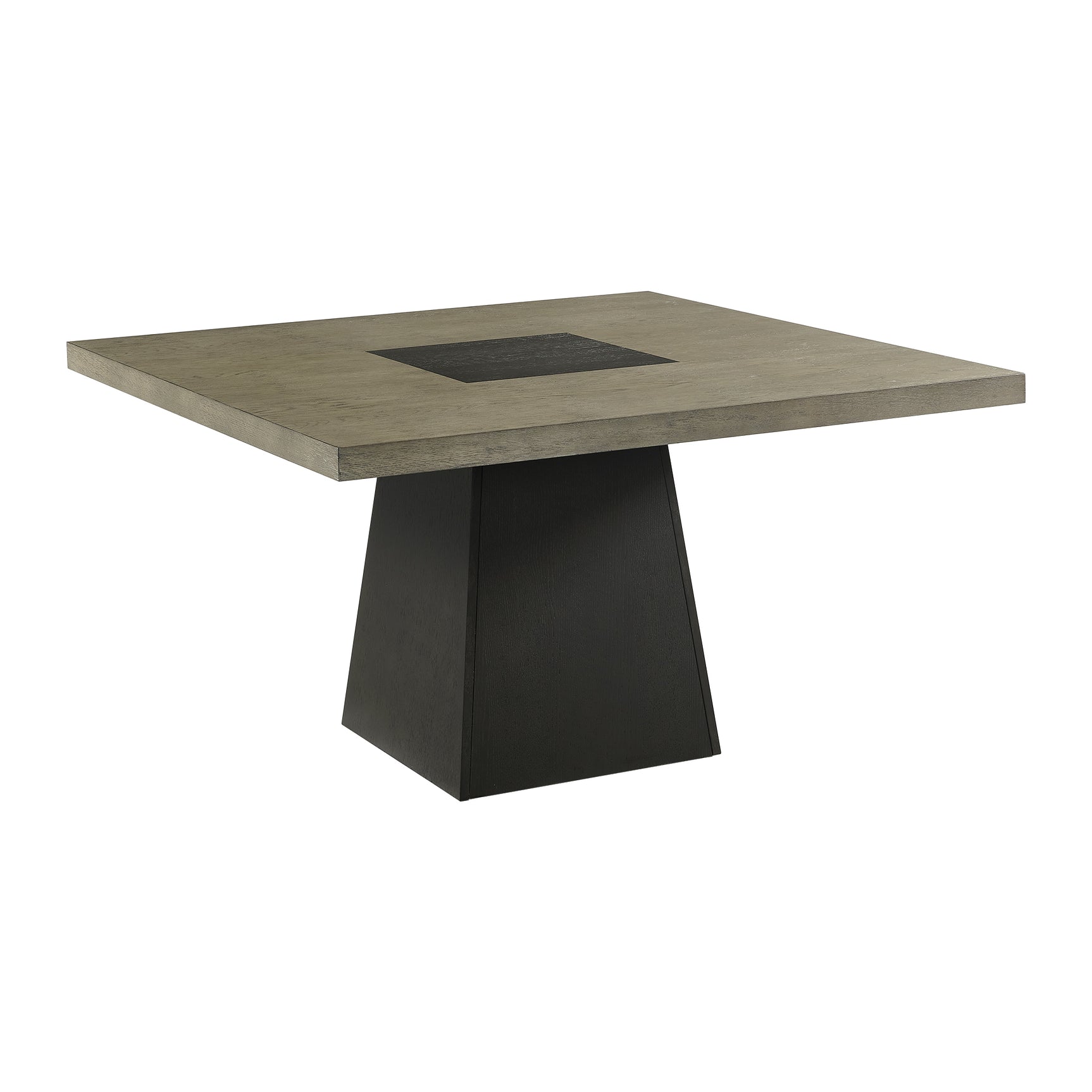 Jemma Square Table w/ Grey Top & Dark Espresso Base - Tampa Furniture Outlet