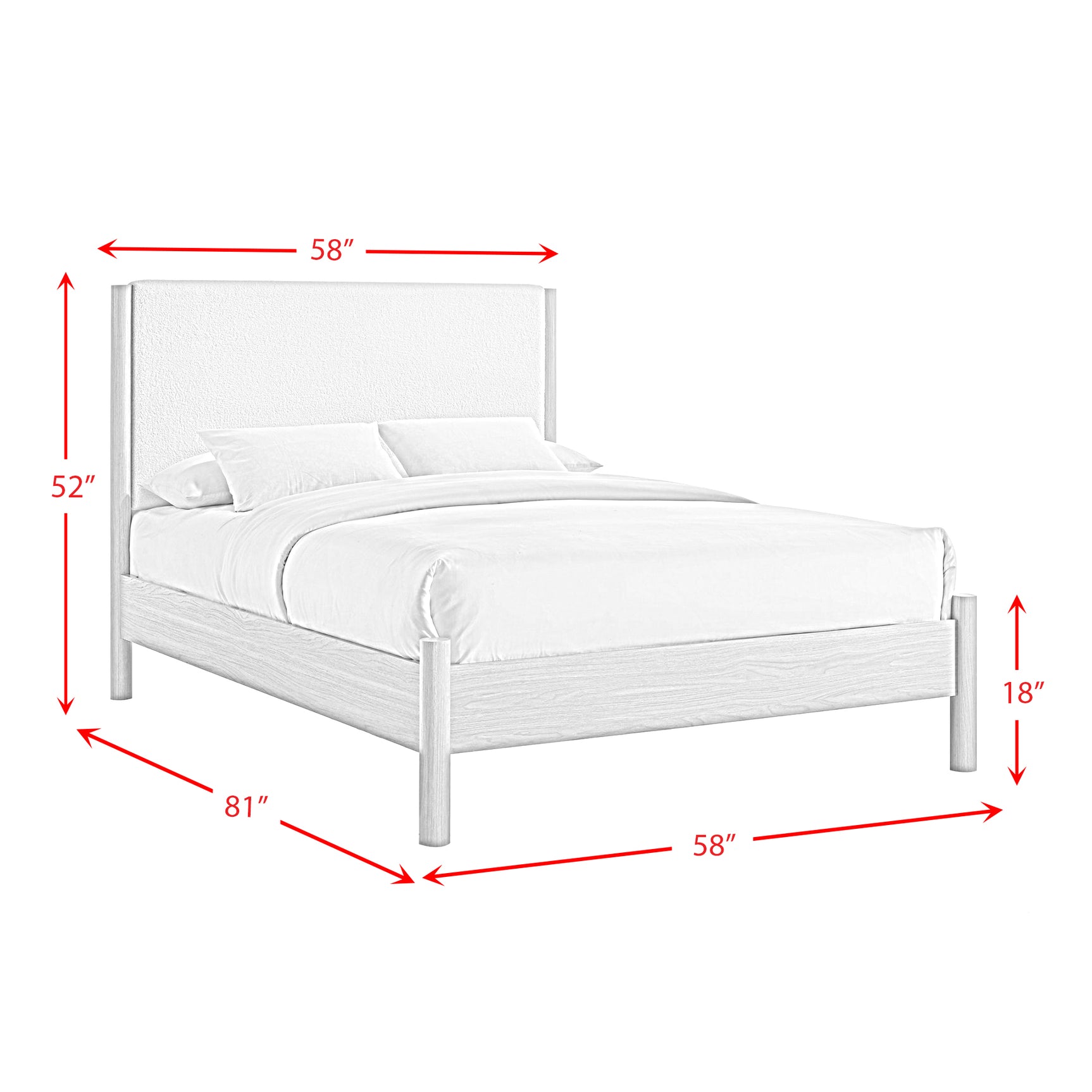 Jonas Full Bed in Natural