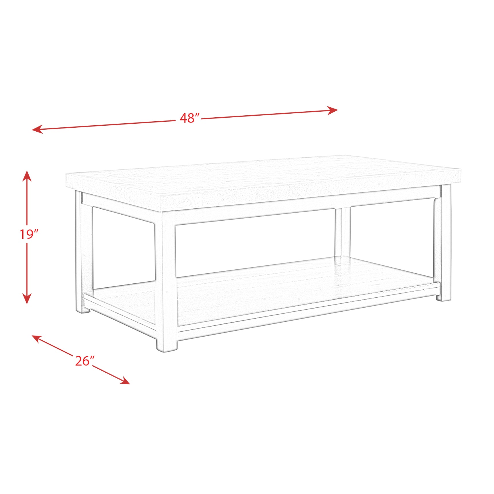 Kansas 4274 Coffee Table - Tampa Furniture Outlet