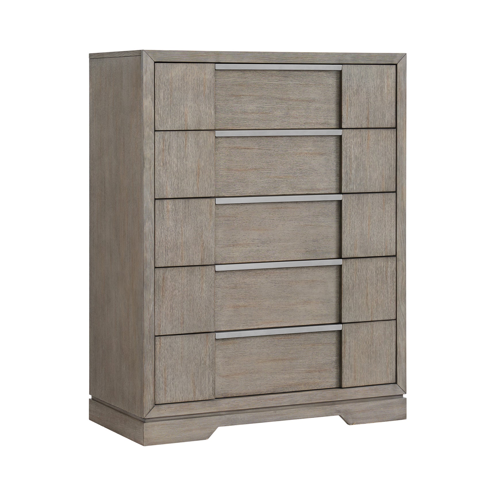 Kelis 5-Drawer Chest in Grey