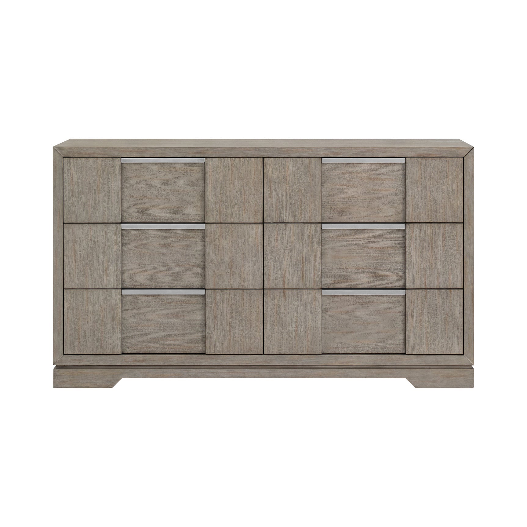 Kelis 6-Drawer Dresser in Grey