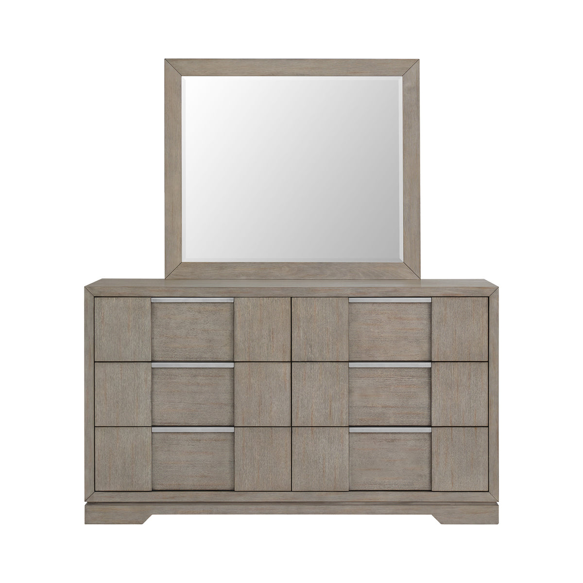 Kelis Dresser and Mirror Set in Grey