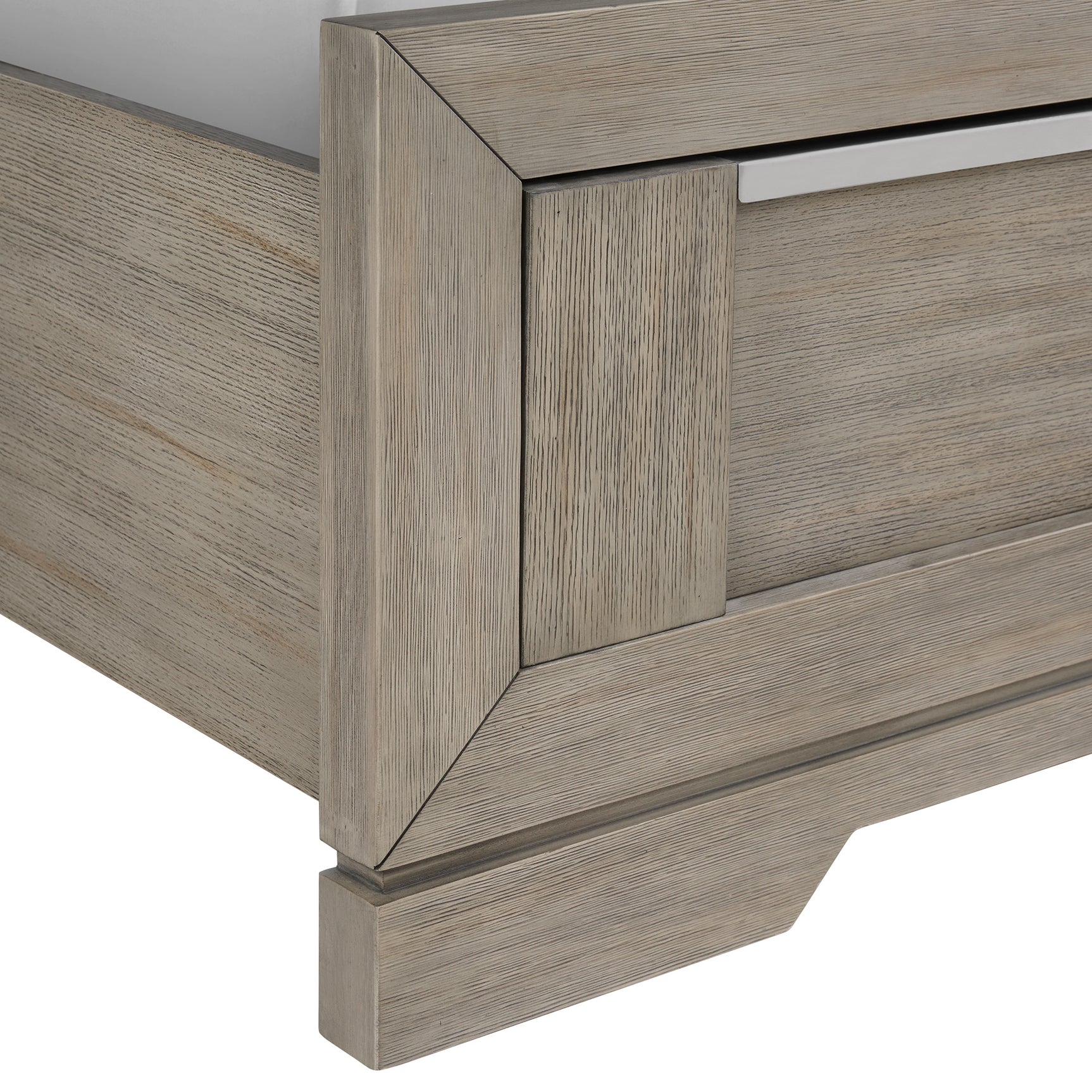 Kelis Queen Panel 4PC Bedroom Set with LED in Grey