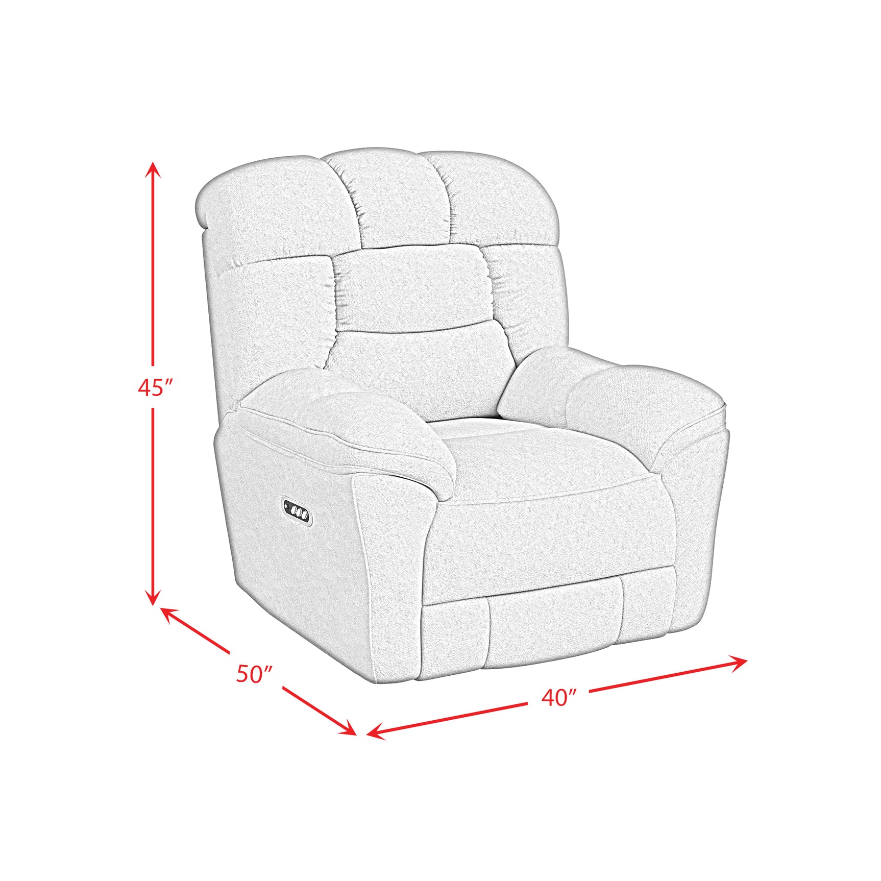 Kelsey P3 Recliner, zero gravity, memory foam in Bama Toast - Tampa Furniture Outlet