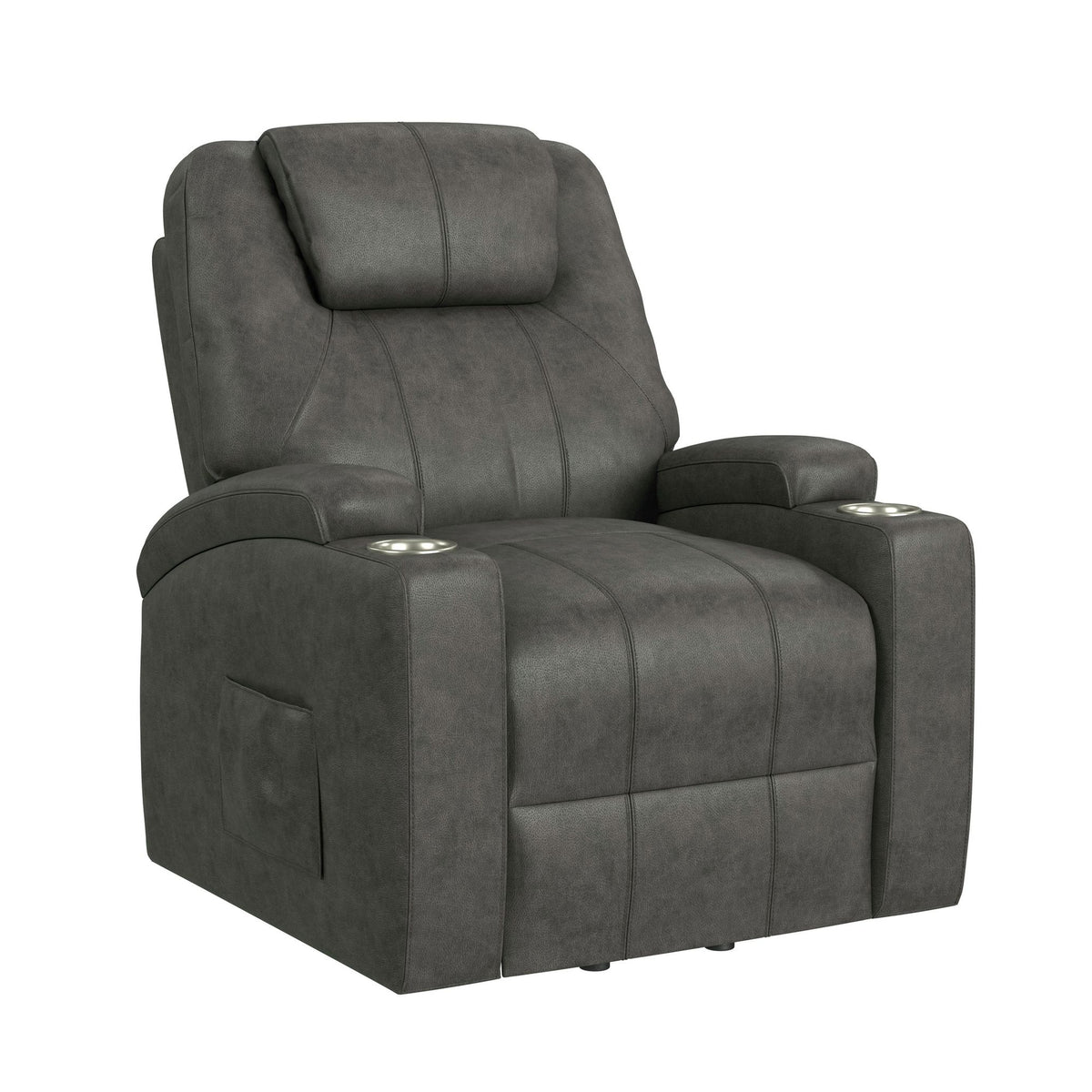 Kenmore P1 Lift Chair with Heat Massage in Simba DK Grey