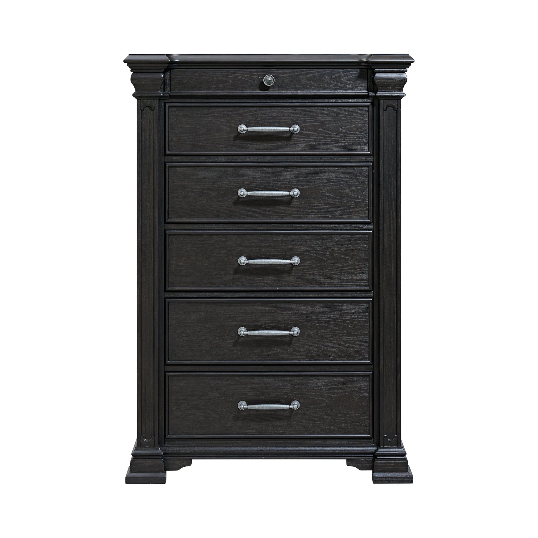 Kings Court 6-Drawer Chest in Black