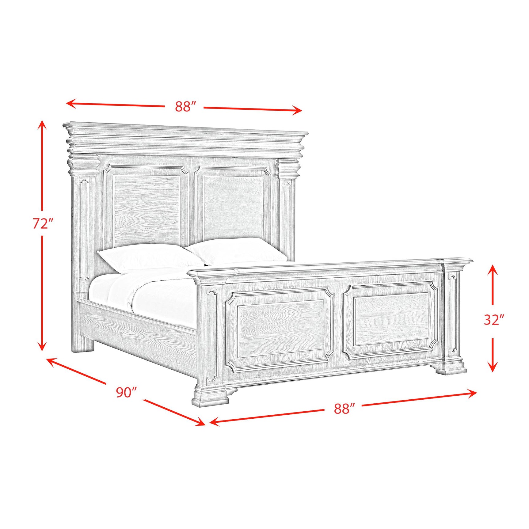 Kings Court King Bed in Black