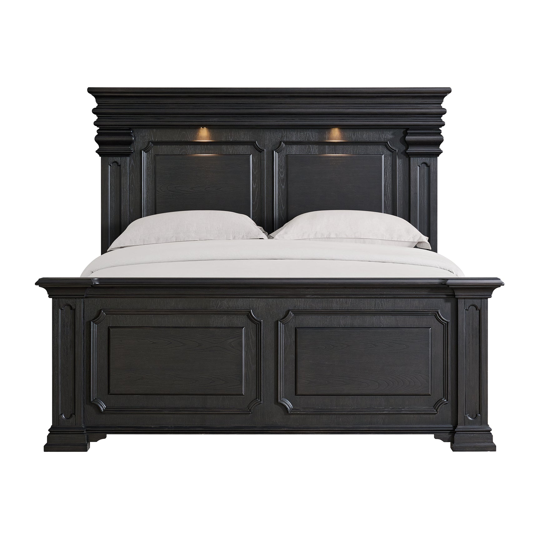 Kings Court King Bed in Black - Tampa Furniture Outlet