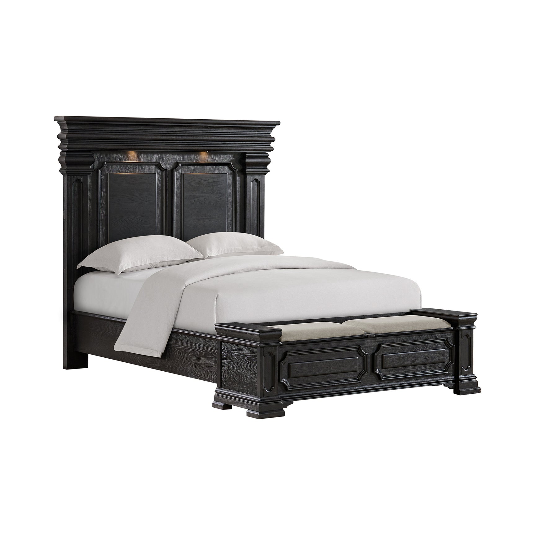 Kings Court Queen Storage Bed in Black
