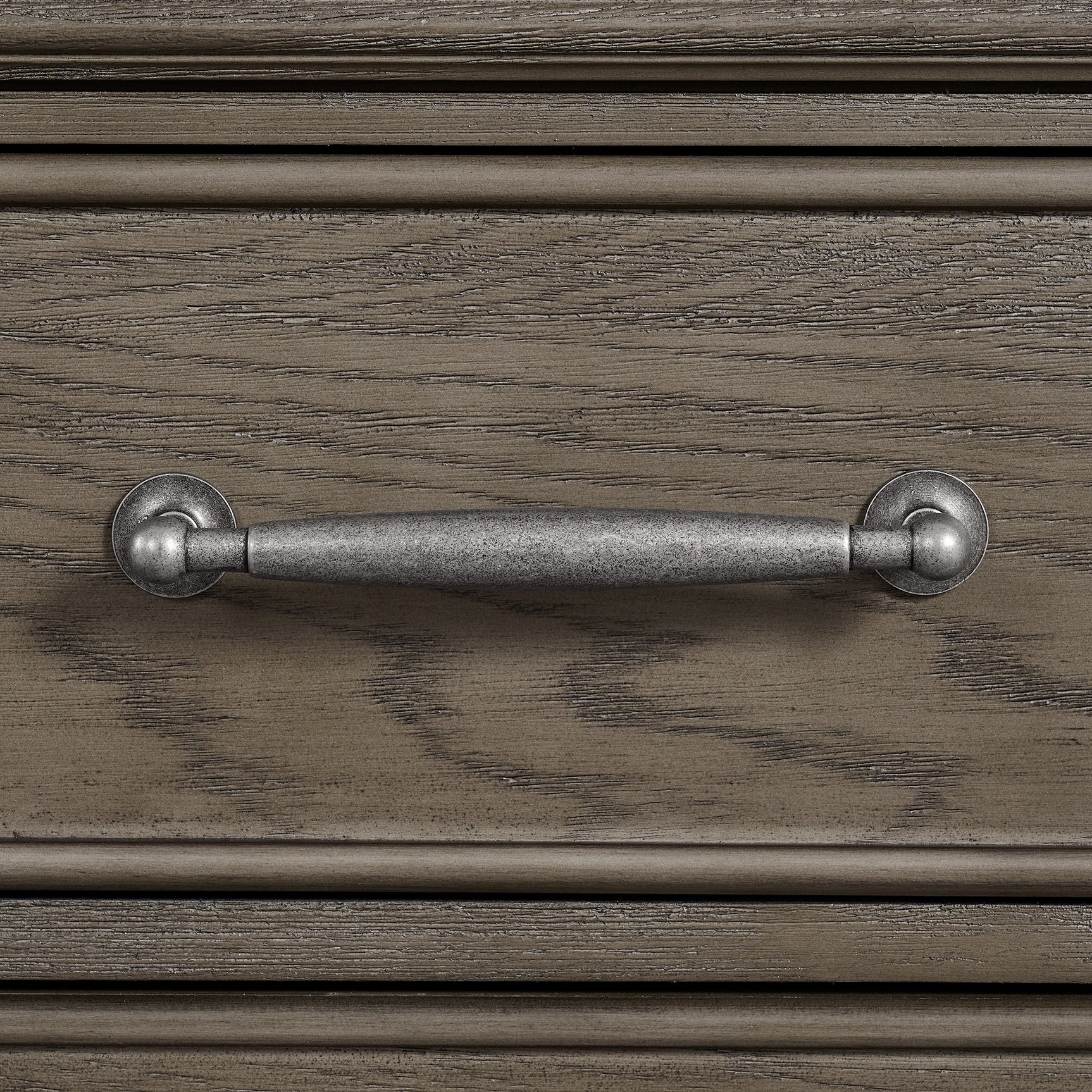 Kings Court 3-Drawer Nightstand (Sliding Top) in Grey - Tampa Furniture Outlet
