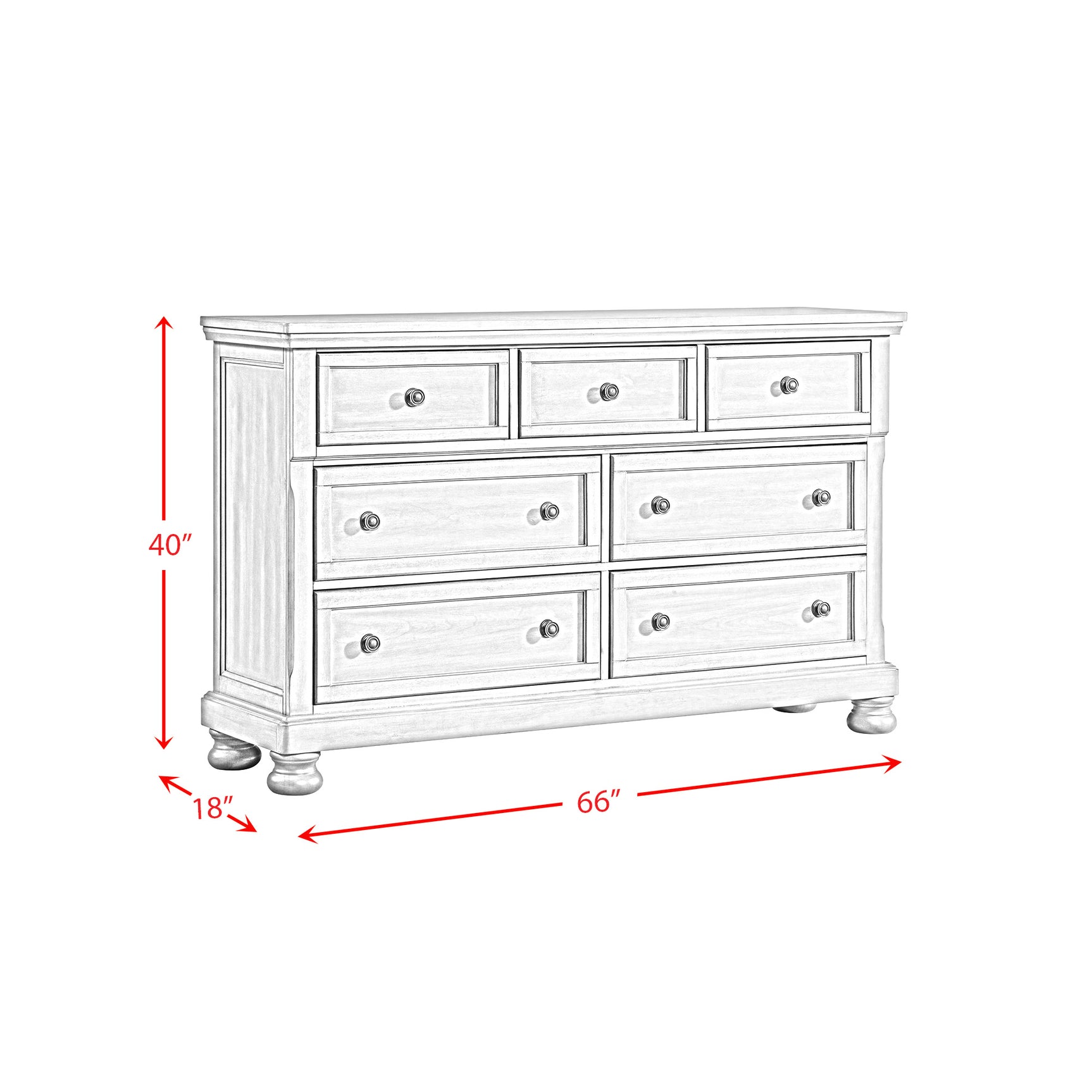 Kingston Dresser (Sturdy) - Tampa Furniture Outlet