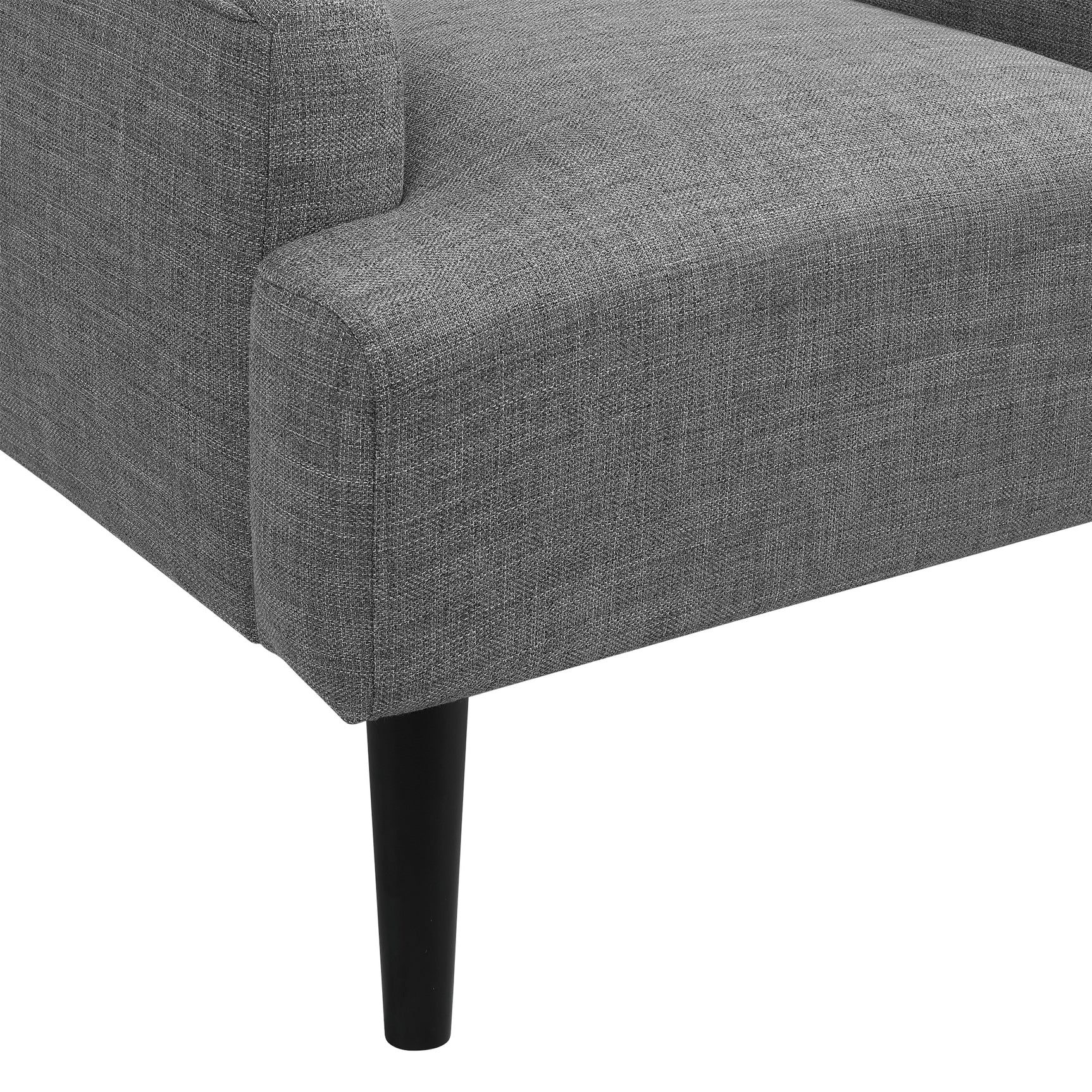 Kiwi Chair with Channel Back in Palmer Grey - Tampa Furniture Outlet