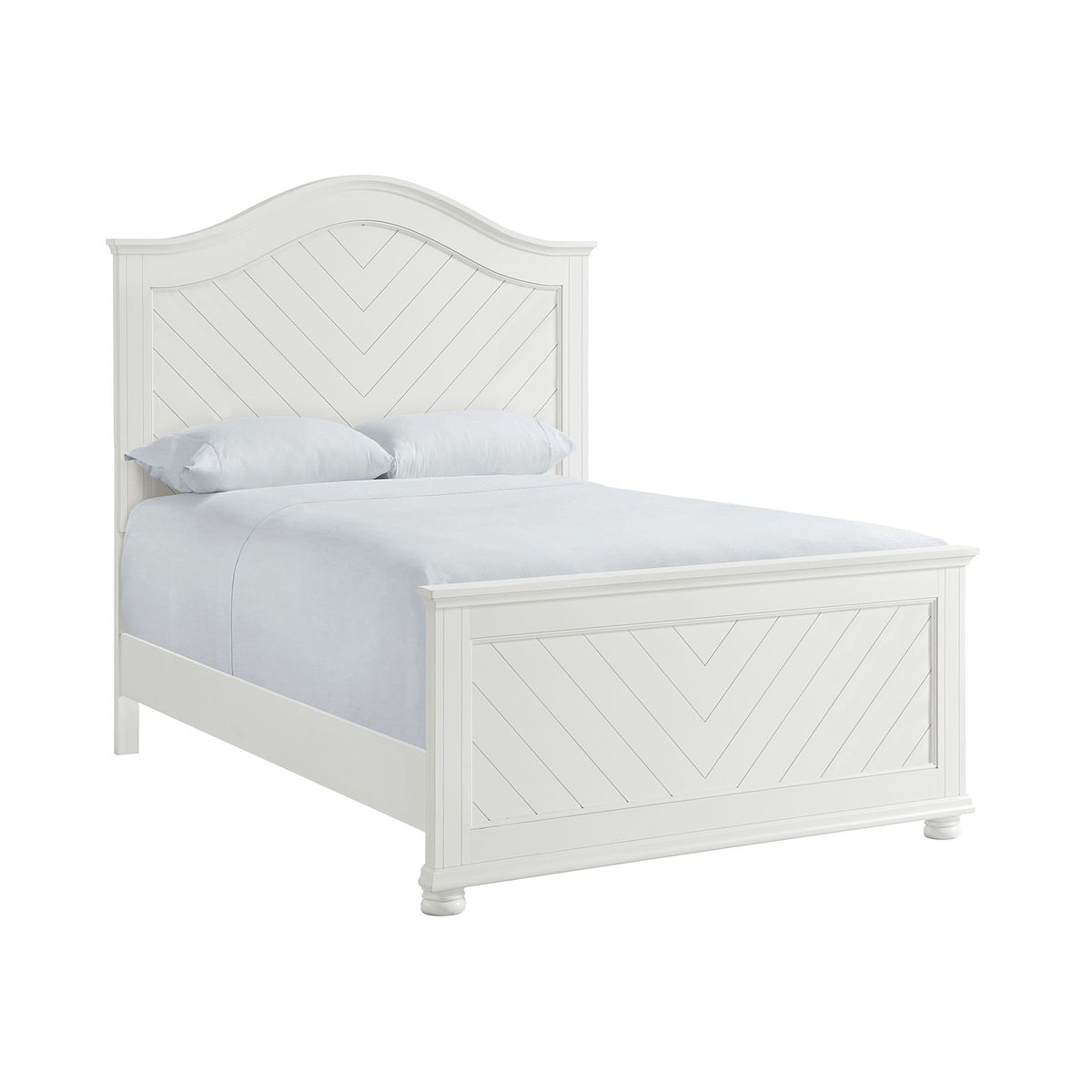Kona Full Panel Bed in White