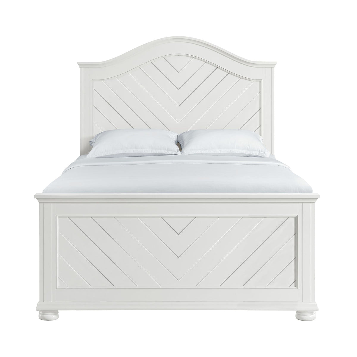 Kona Full Panel Bed in White