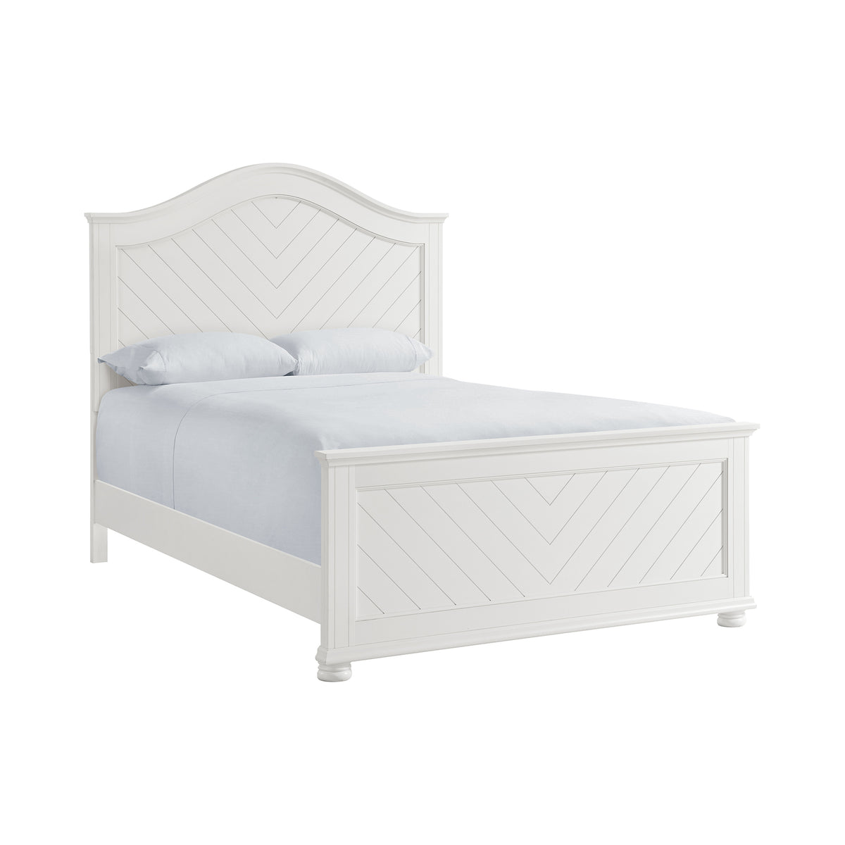 Kona Queen Panel Bed in White